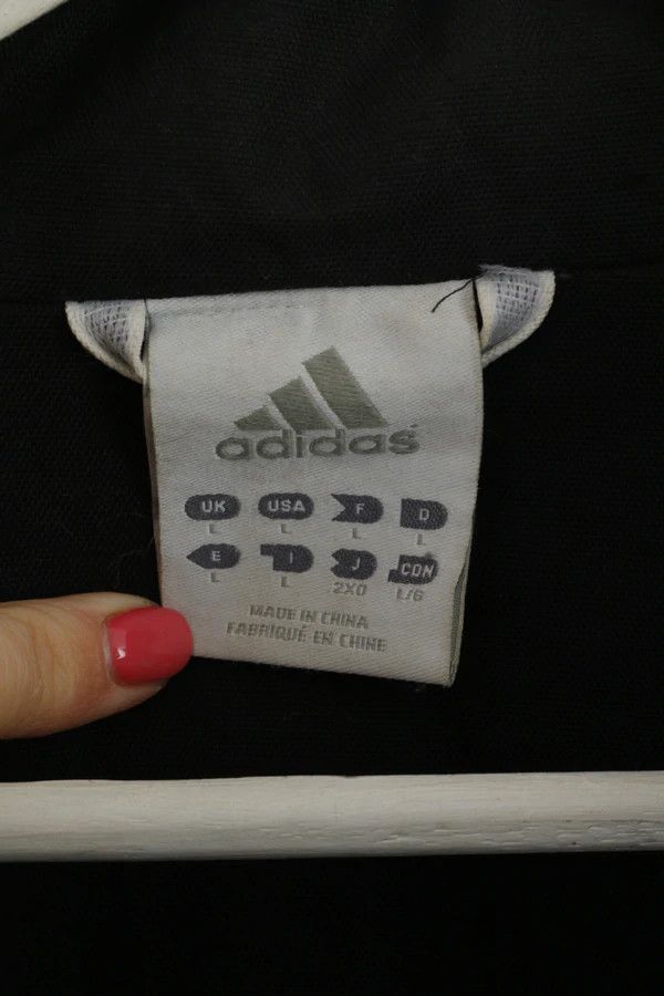 Adidas Adidas Men L Jacket Black Nylon Waterproof Top 1435 Size US L / EU 52-54 / 3 - 6 Thumbnail