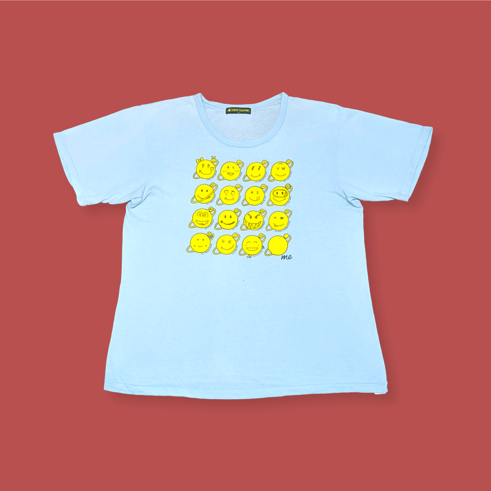 Japanese Brand × Vintage 24 Hour Television Artwork Smiley T shirt Size US XL / EU 56 / 4 - 2 Thumbnail