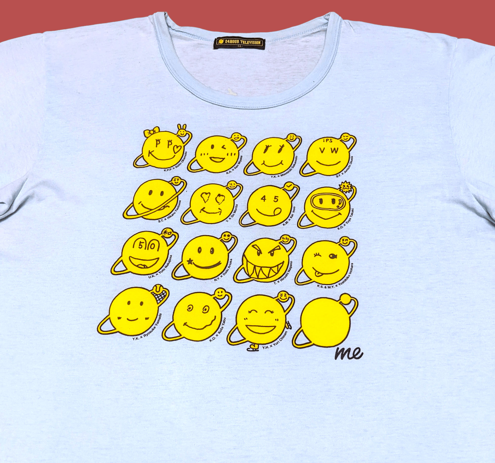 24 Hour Television Artwork Smiley T shirt