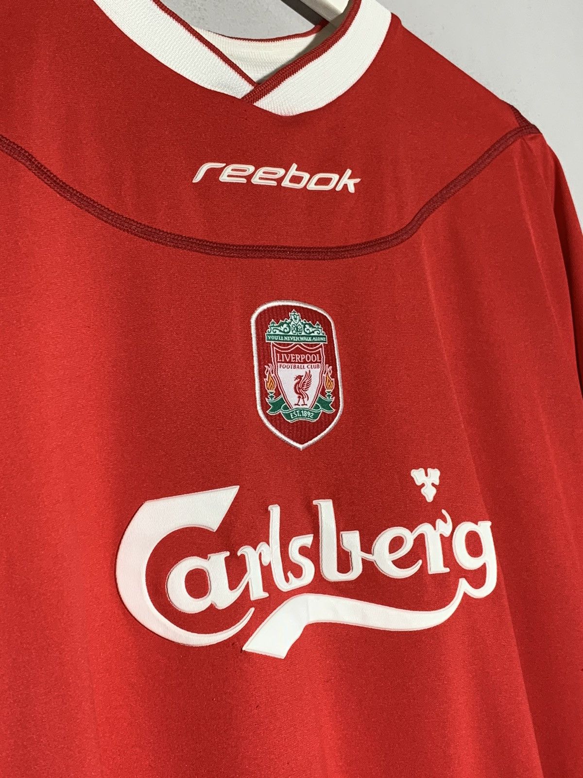 Reebok × Vintage #18 Riise Liverpool 2003/04 Y2k Streetwear Football Shirt Size US L / EU 52-54 / 3 - 5 Thumbnail