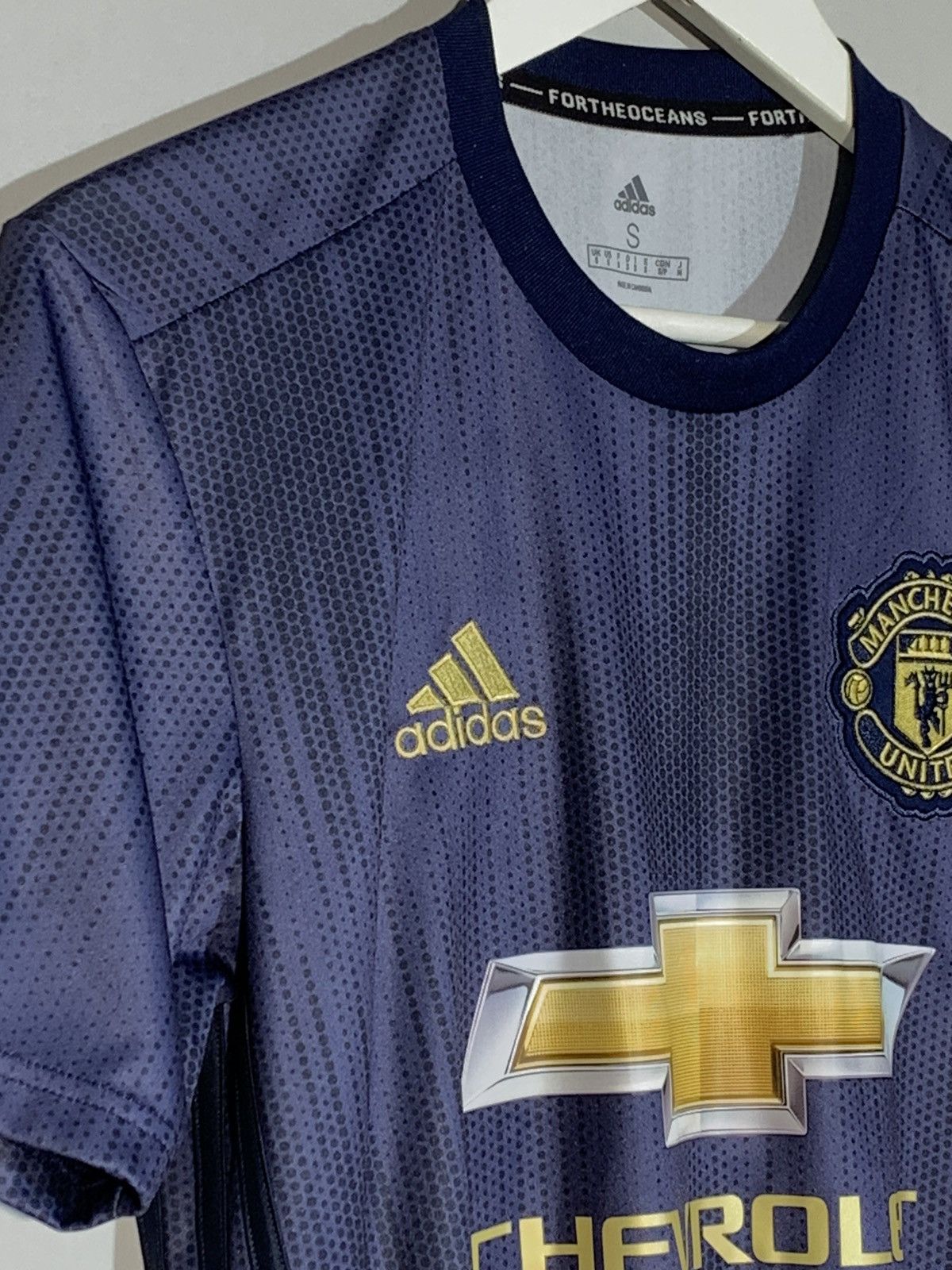 Adidas Manchester United 2018/19 Y2k Blokecore Style Football Shirt Size US S / EU 44-46 / 1 - 4 Thumbnail