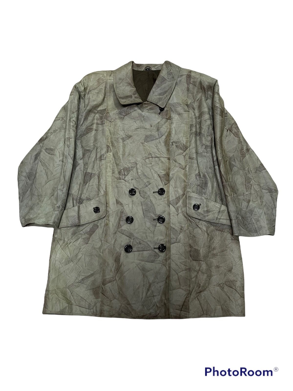 Genuine Leather × Japanese Brand Rare PATINA COLOUR LONG COAT LEATHER JACKET Size US L / EU 52-54 / 3 - 1 Thumbnail