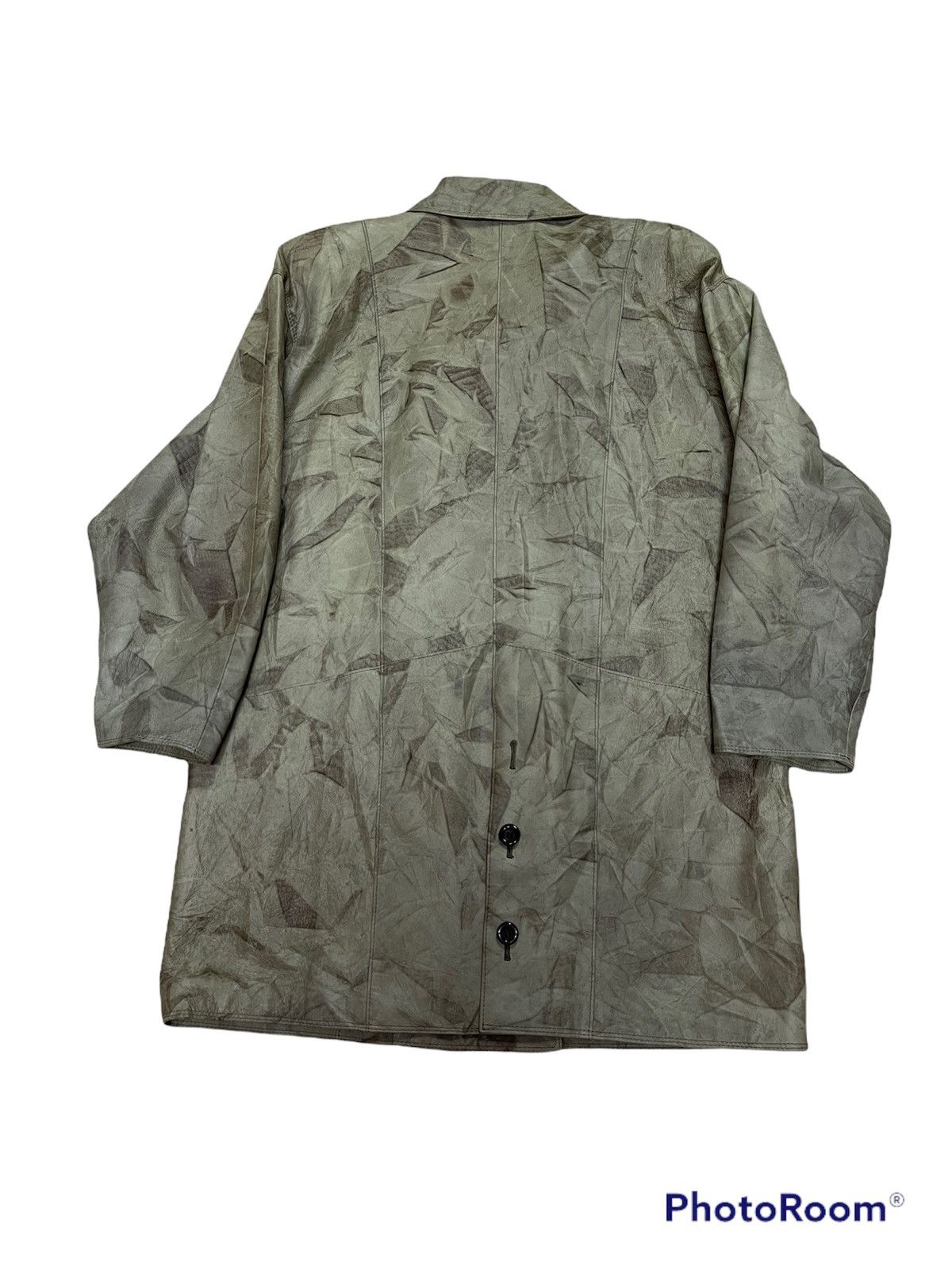 Genuine Leather × Japanese Brand Rare PATINA COLOUR LONG COAT LEATHER JACKET Size US L / EU 52-54 / 3 - 2 Thumbnail