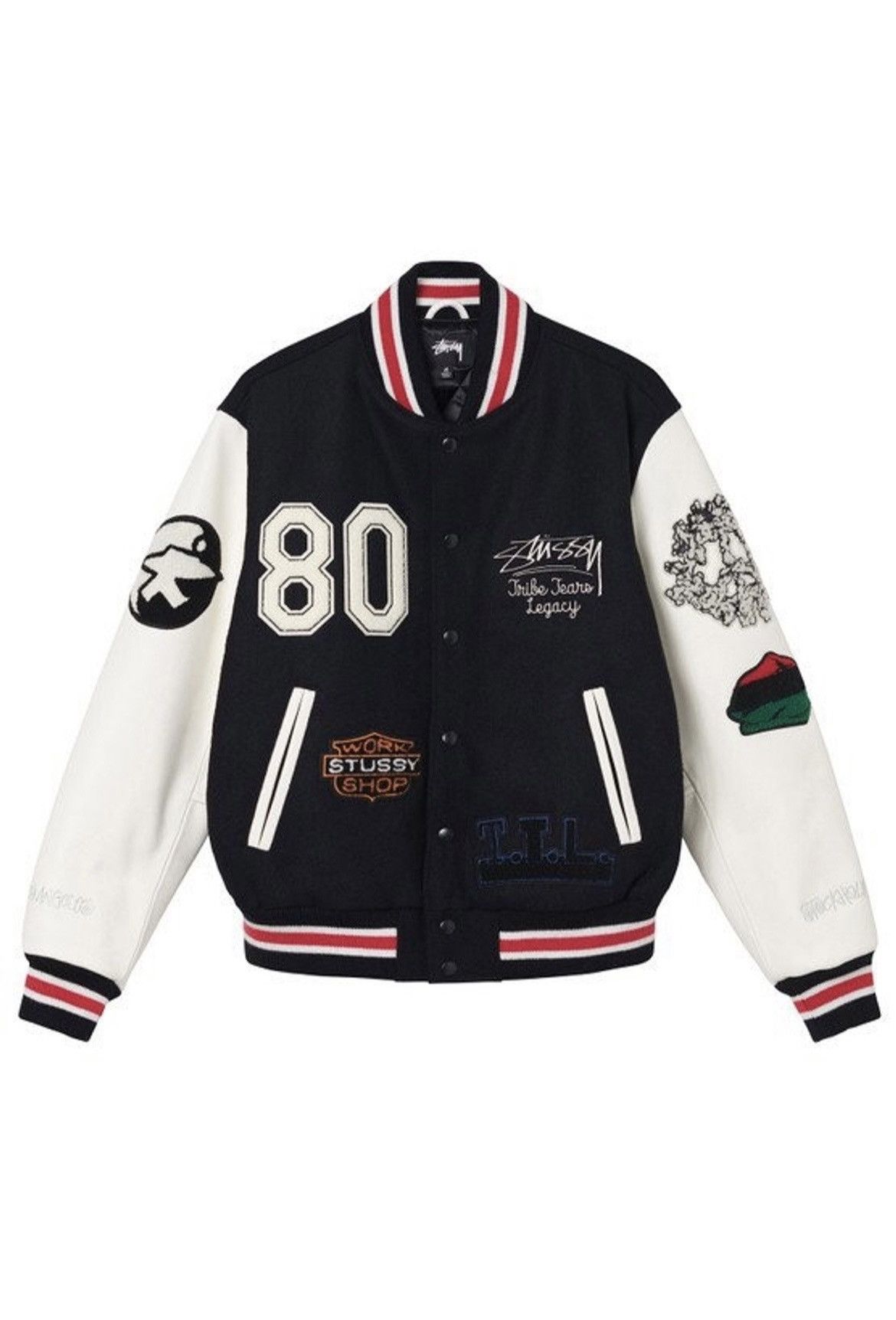 nike x stüssy leather jacket