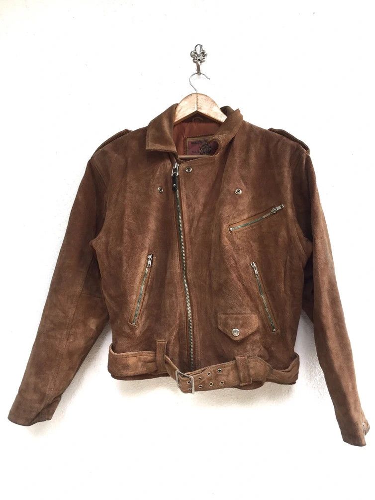 Japanese Brand GELEONE BASIC FOR ALL MAN LEATHER JACKET Size US M / EU 48-50 / 2 - 1 Thumbnail