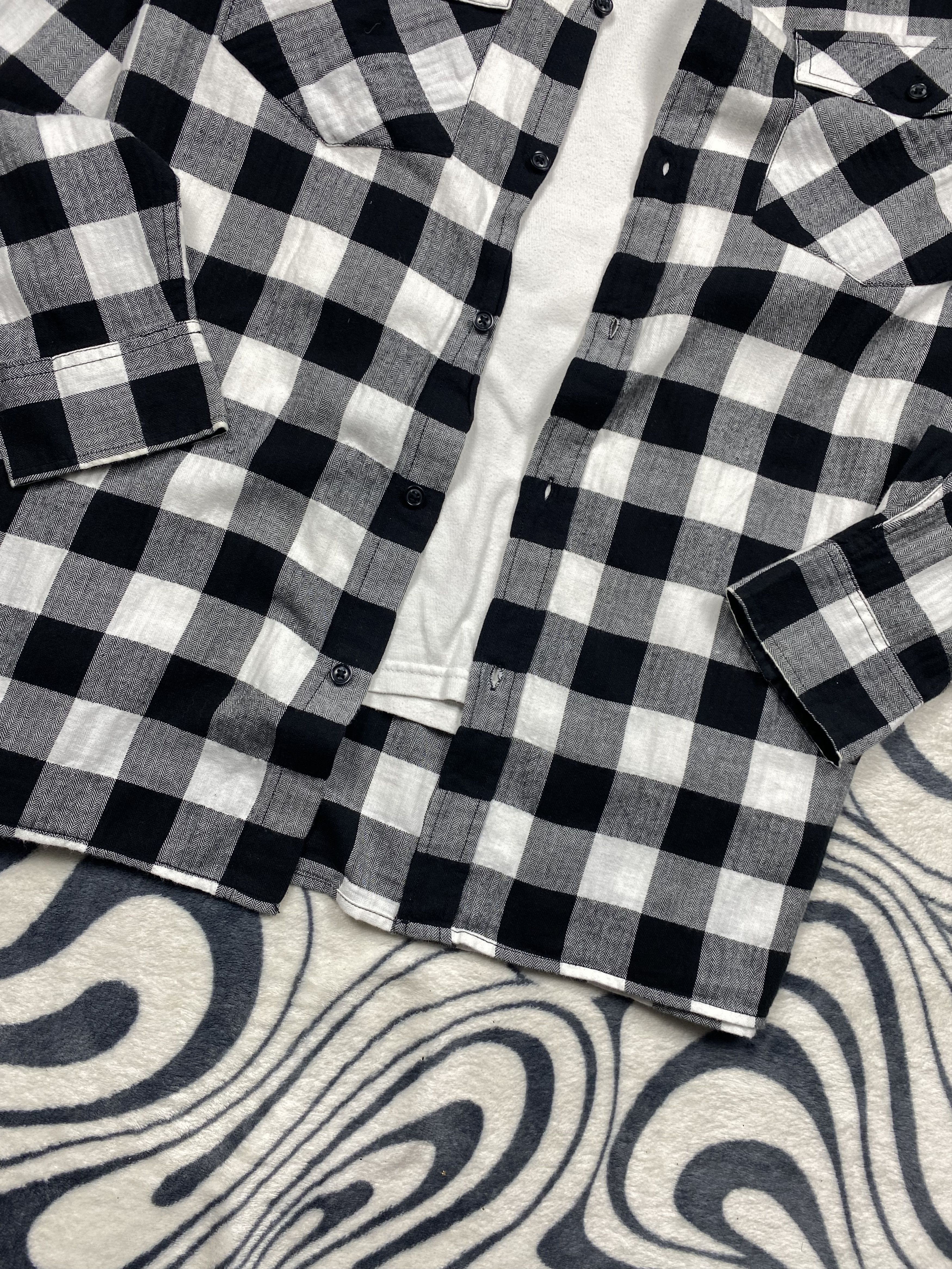 Flannel × Vintage Vintage Flannel Plaid Shirt Travis style Size US XL / EU 56 / 4 - 3 Thumbnail