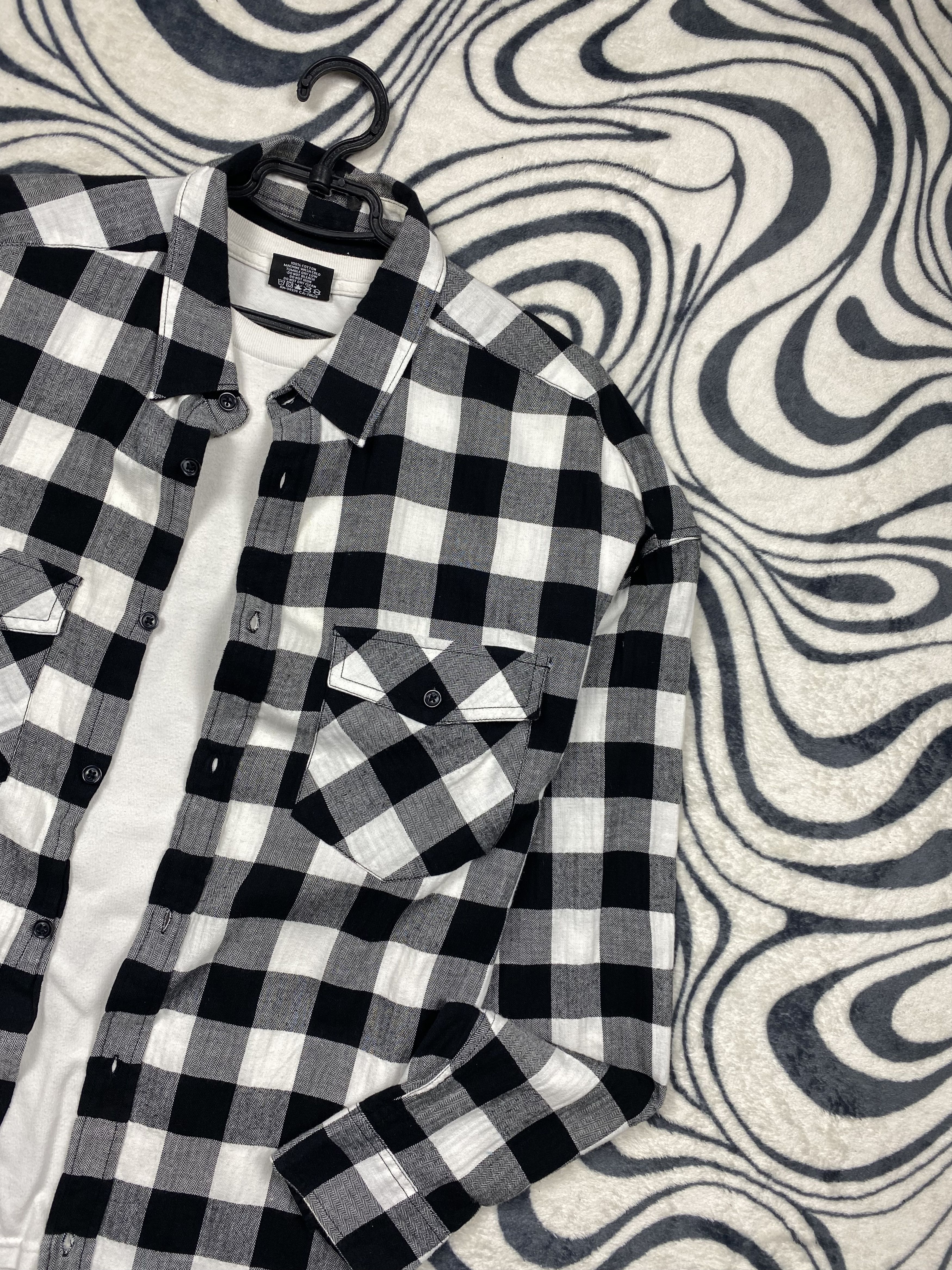 Flannel × Vintage Vintage Flannel Plaid Shirt Travis style Size US XL / EU 56 / 4 - 2 Thumbnail