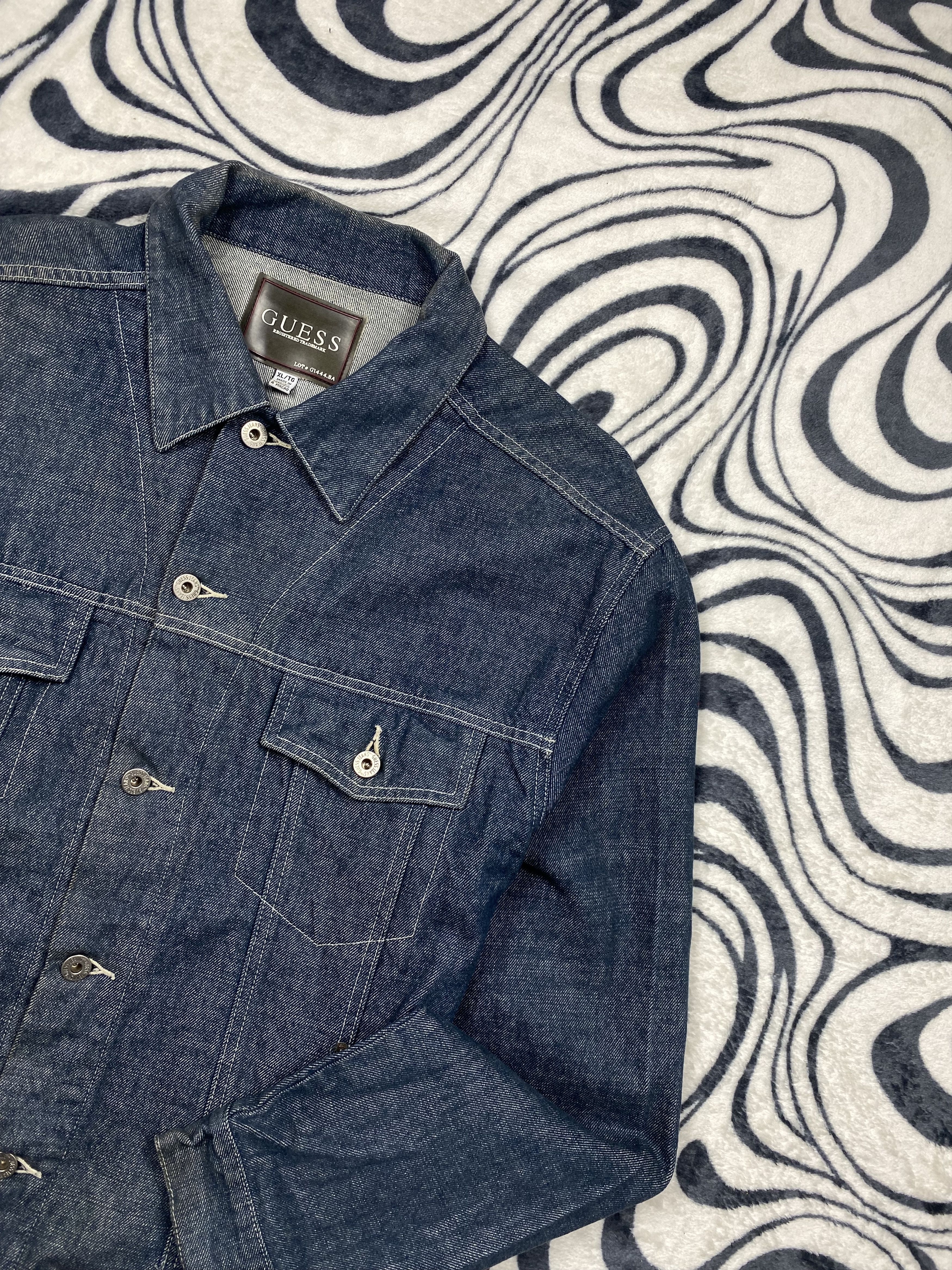 Guess Guess USA Vintage Mens Denim Jacket Size US XL / EU 56 / 4 - 2 Thumbnail