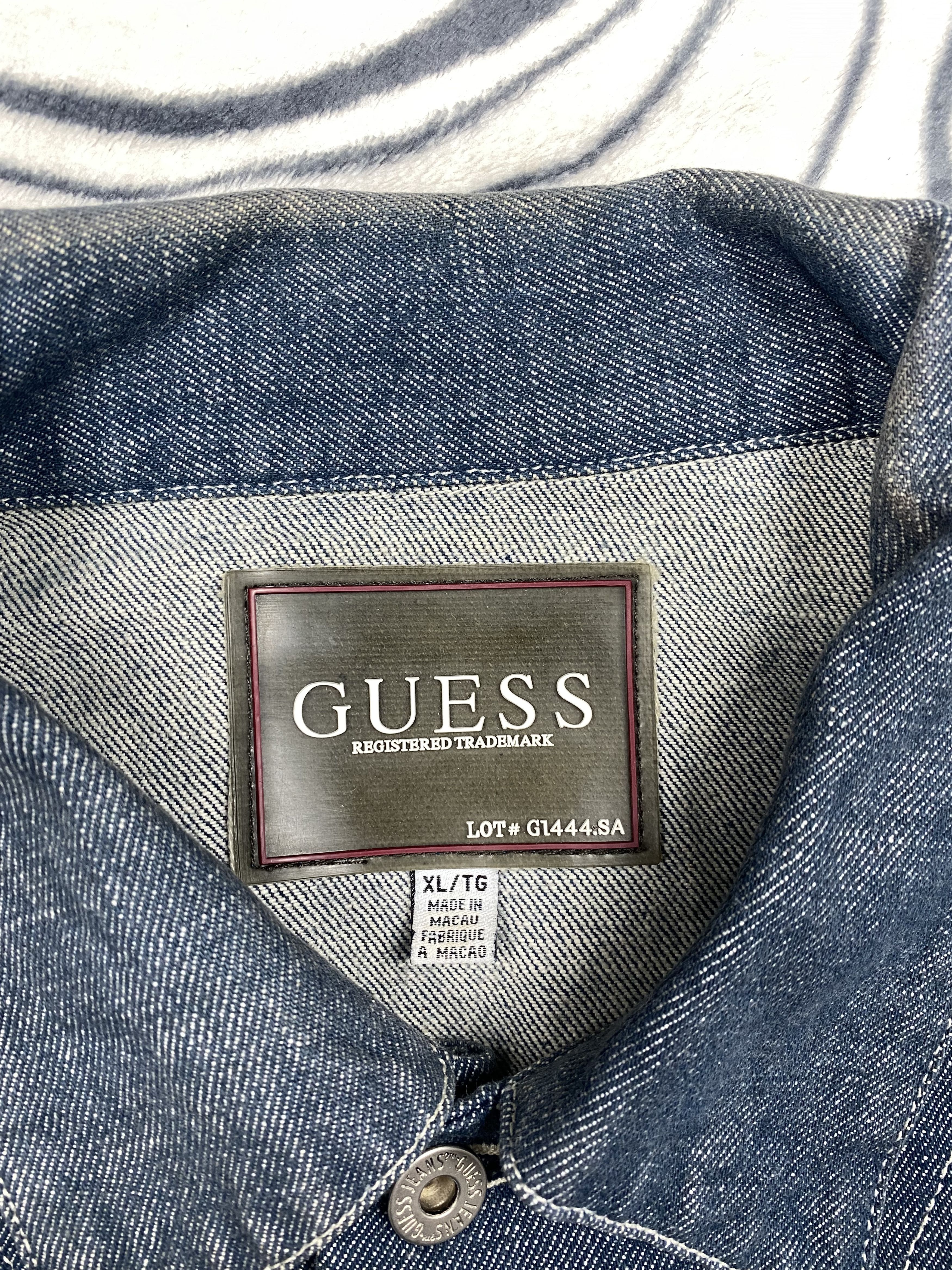 Guess Guess USA Vintage Mens Denim Jacket Size US XL / EU 56 / 4 - 4 Thumbnail