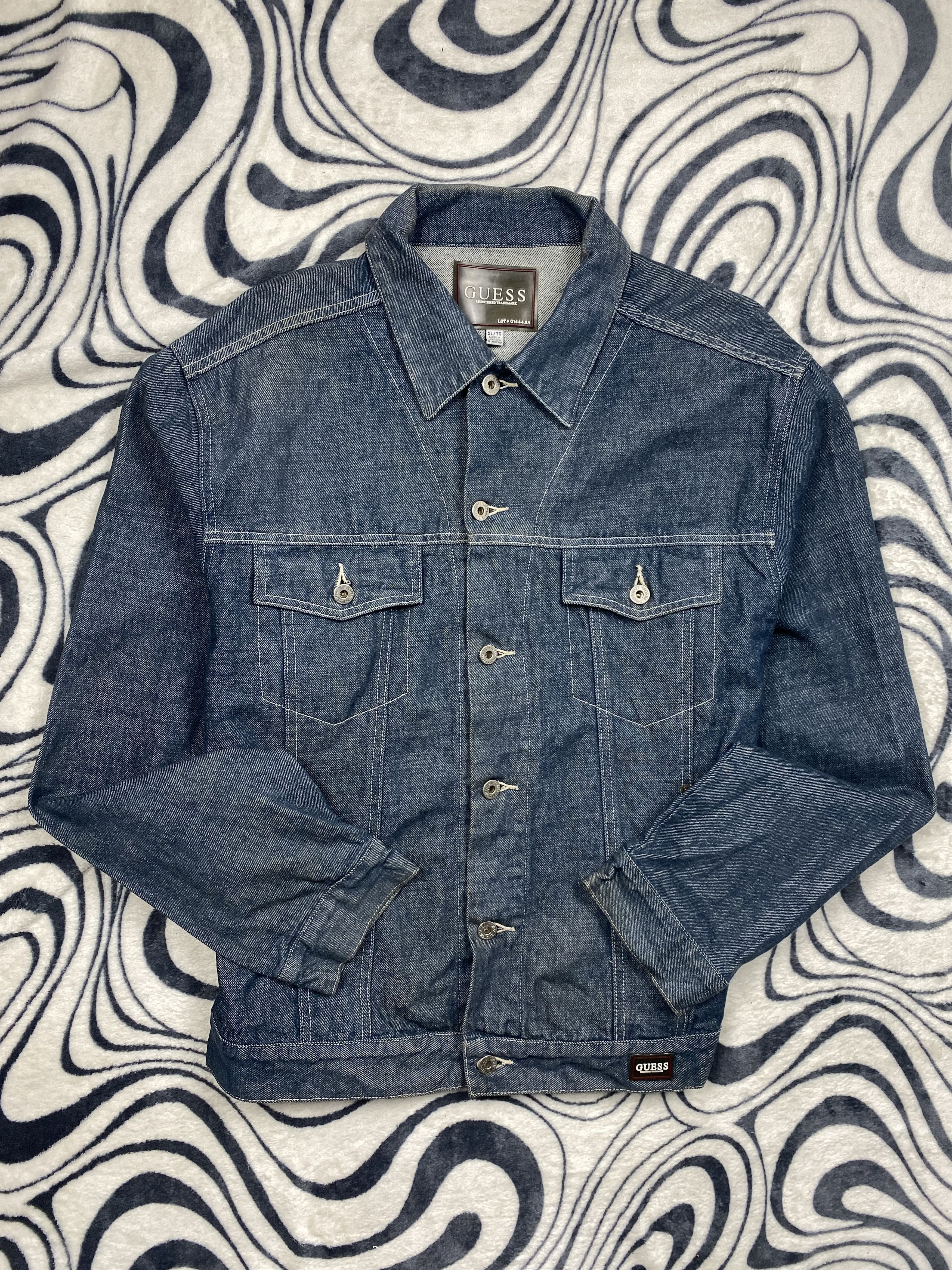 Guess USA ジャケット Guess USA Vintage Mens Denim Jacket