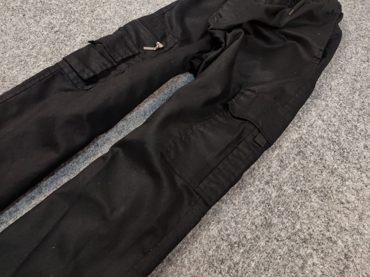 Japanese Brand Vintage 90's Cargo Pants Travis Scott Japan Black Hype Size US 32 / EU 48 - 5 Thumbnail