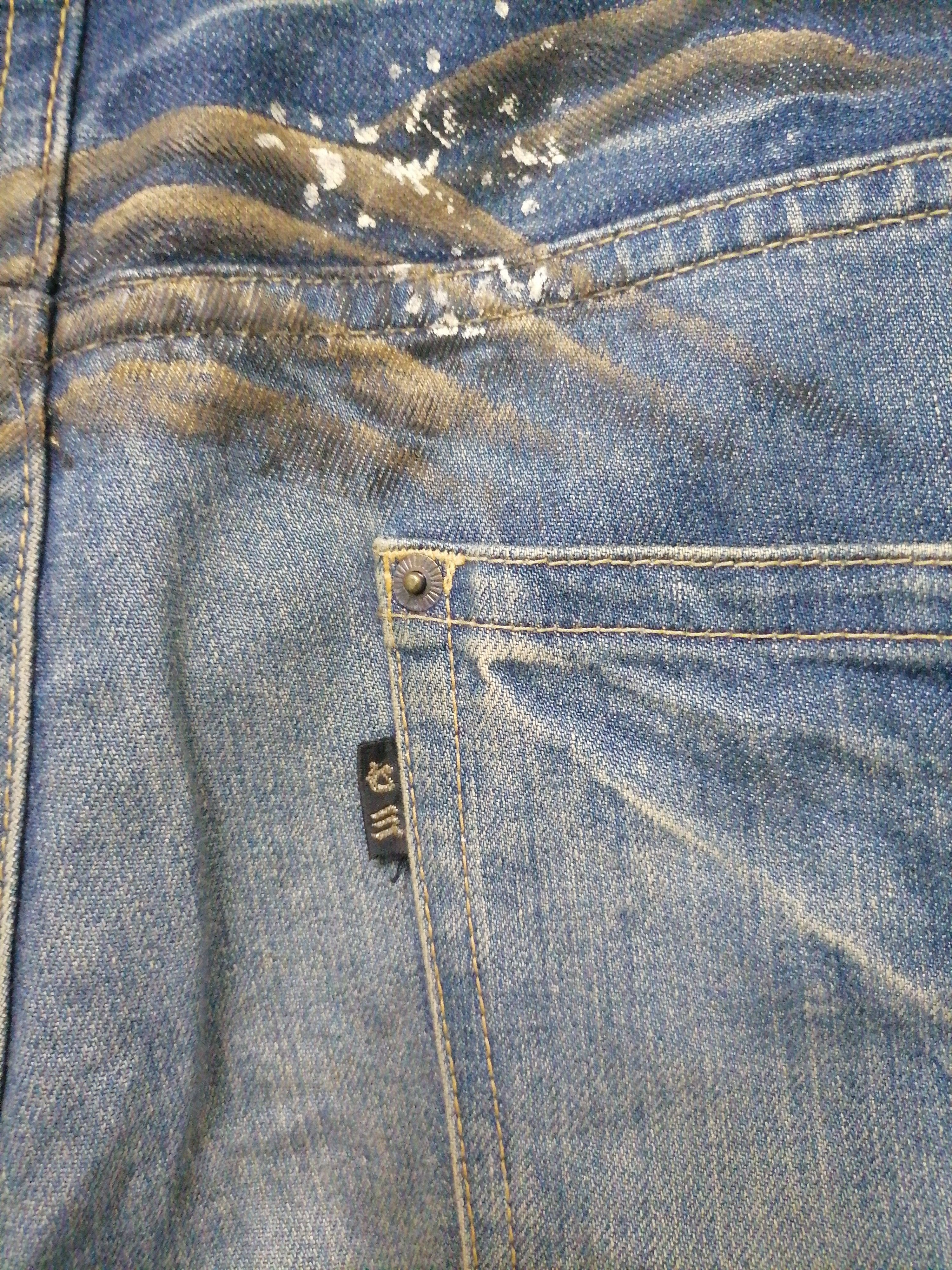 Beauty Beast × If Six Was Nine Rare Naminori Tatsujin Paint Koi Fish Jeans Size US 36 / EU 52 - 7 Thumbnail