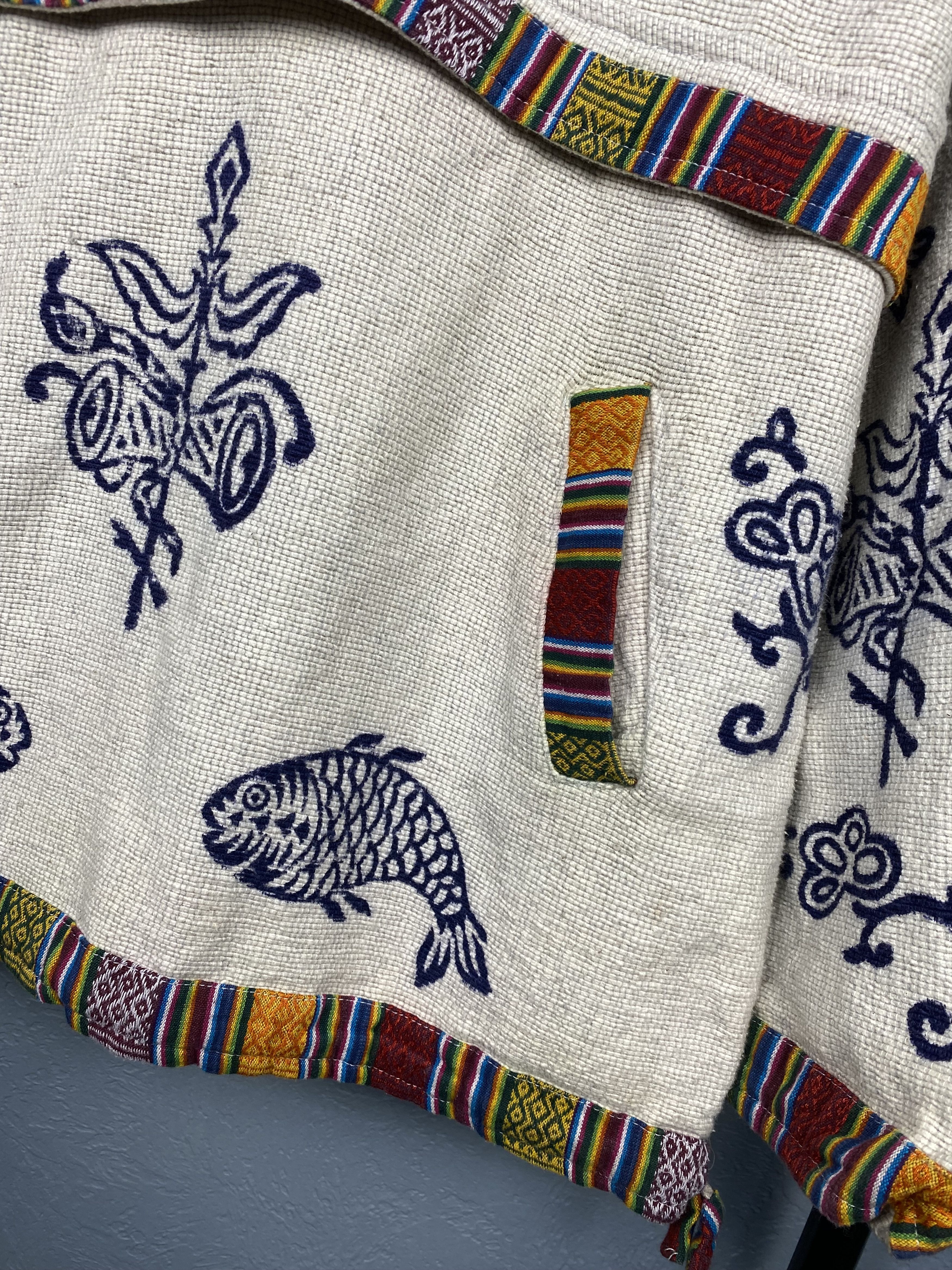 Nepal Traditional Handmade Knit Hoodie Jacket Custom