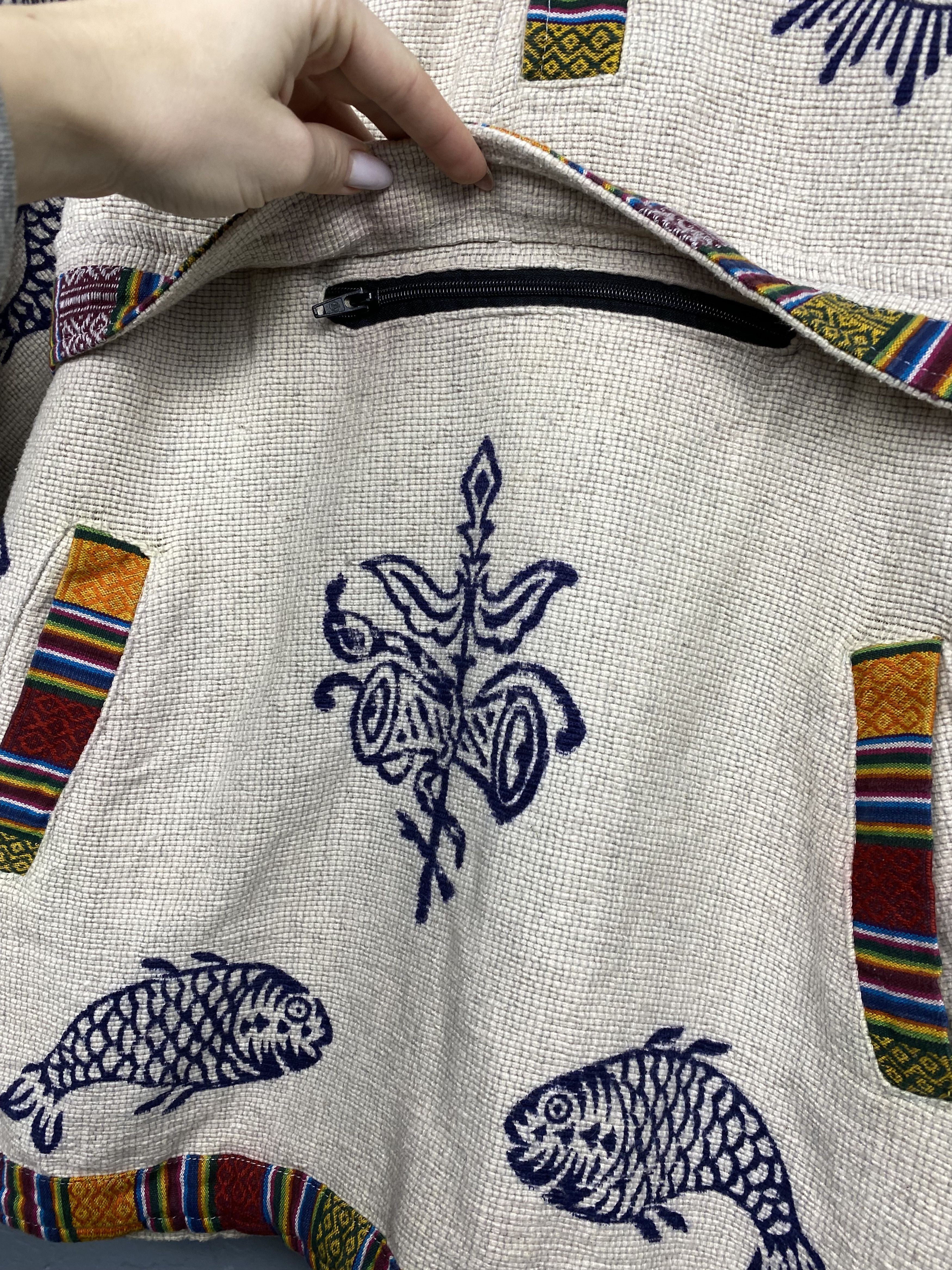 Nepal Traditional Handmade Knit Hoodie Jacket Custom