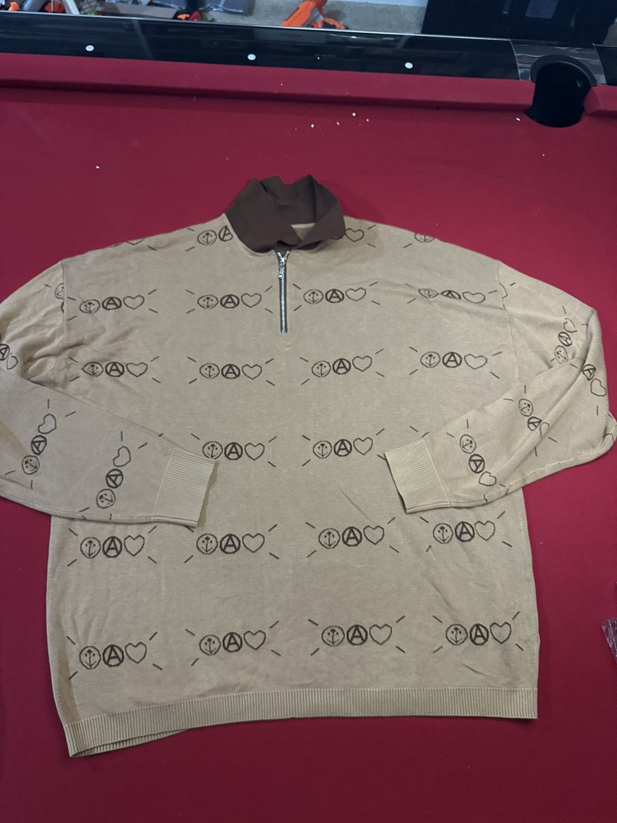Absent × Vintage 1/4 Zip Absent Sweatshirt Size US XL / EU 56 / 4 - 1 Thumbnail