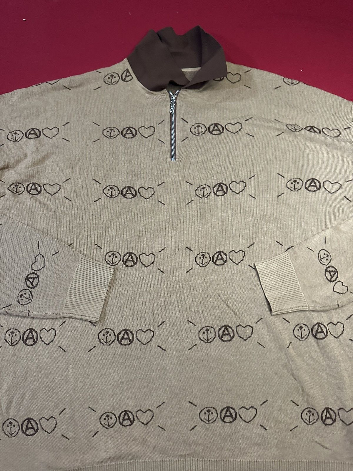 Absent × Vintage 1/4 Zip Absent Sweatshirt Size US XL / EU 56 / 4 - 2 Thumbnail