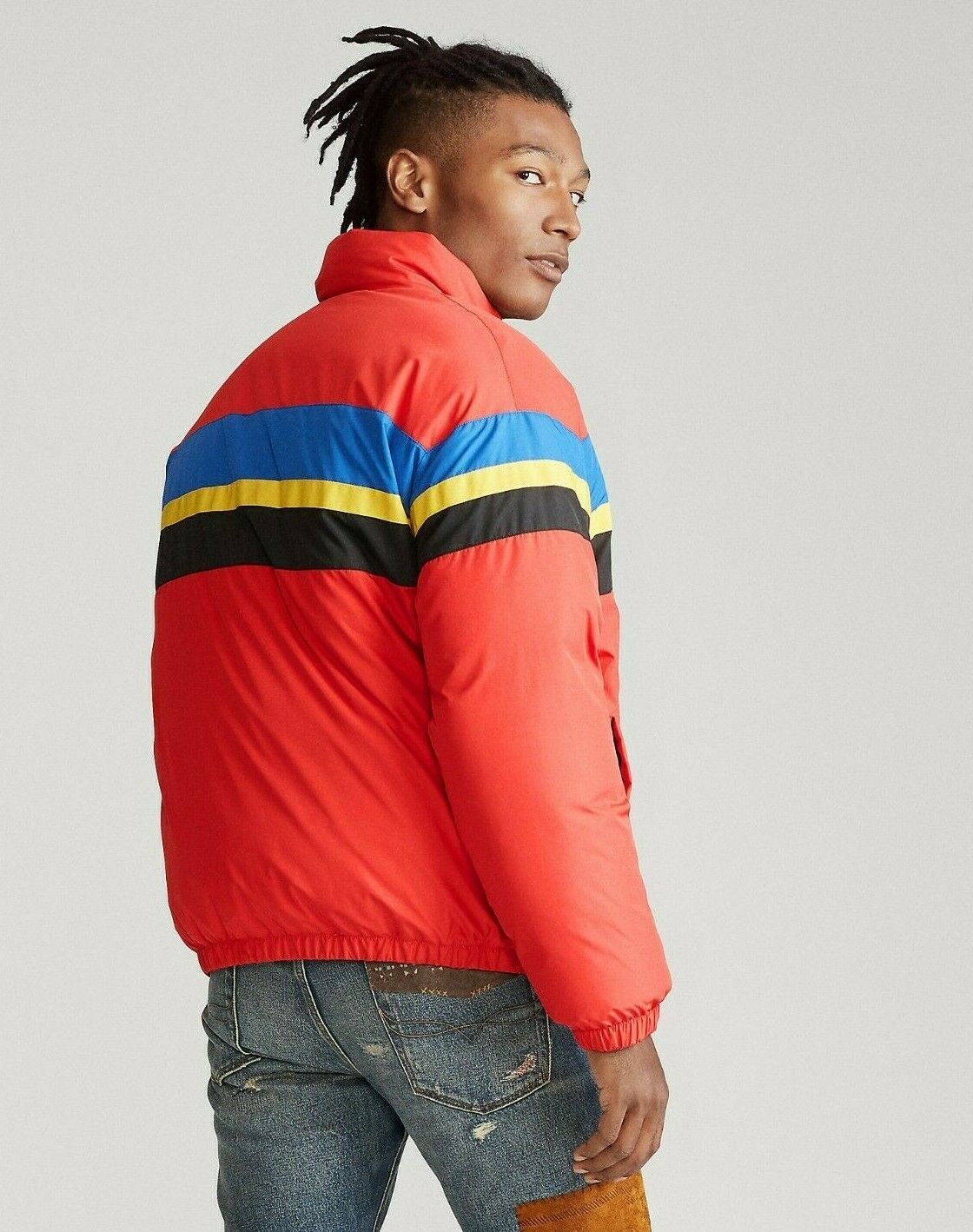 Polo Ralph Lauren POLO RALPH LAUREN COOKIE STRIPED DOWN PUFFER JACKET XL Size US XL / EU 56 / 4 - 8 Thumbnail
