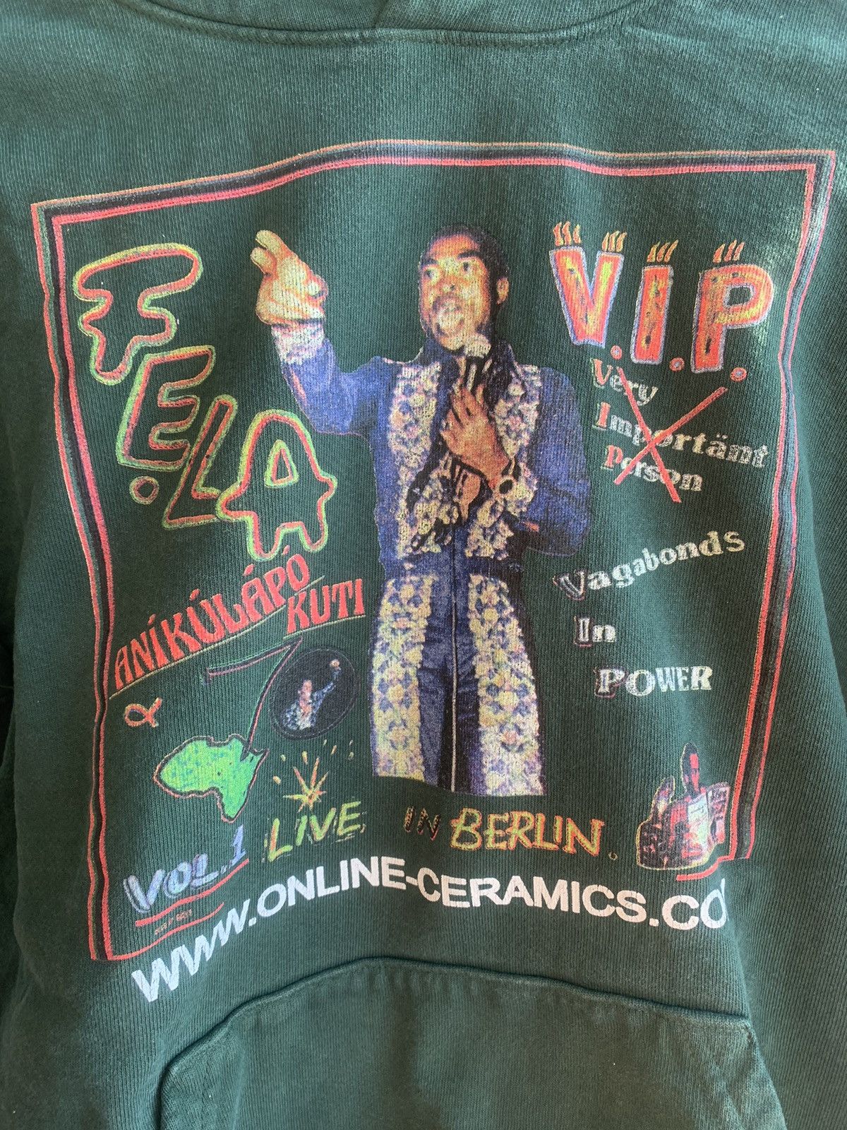 Online Ceramics x Fela Kuti Hoodie Sz buy M