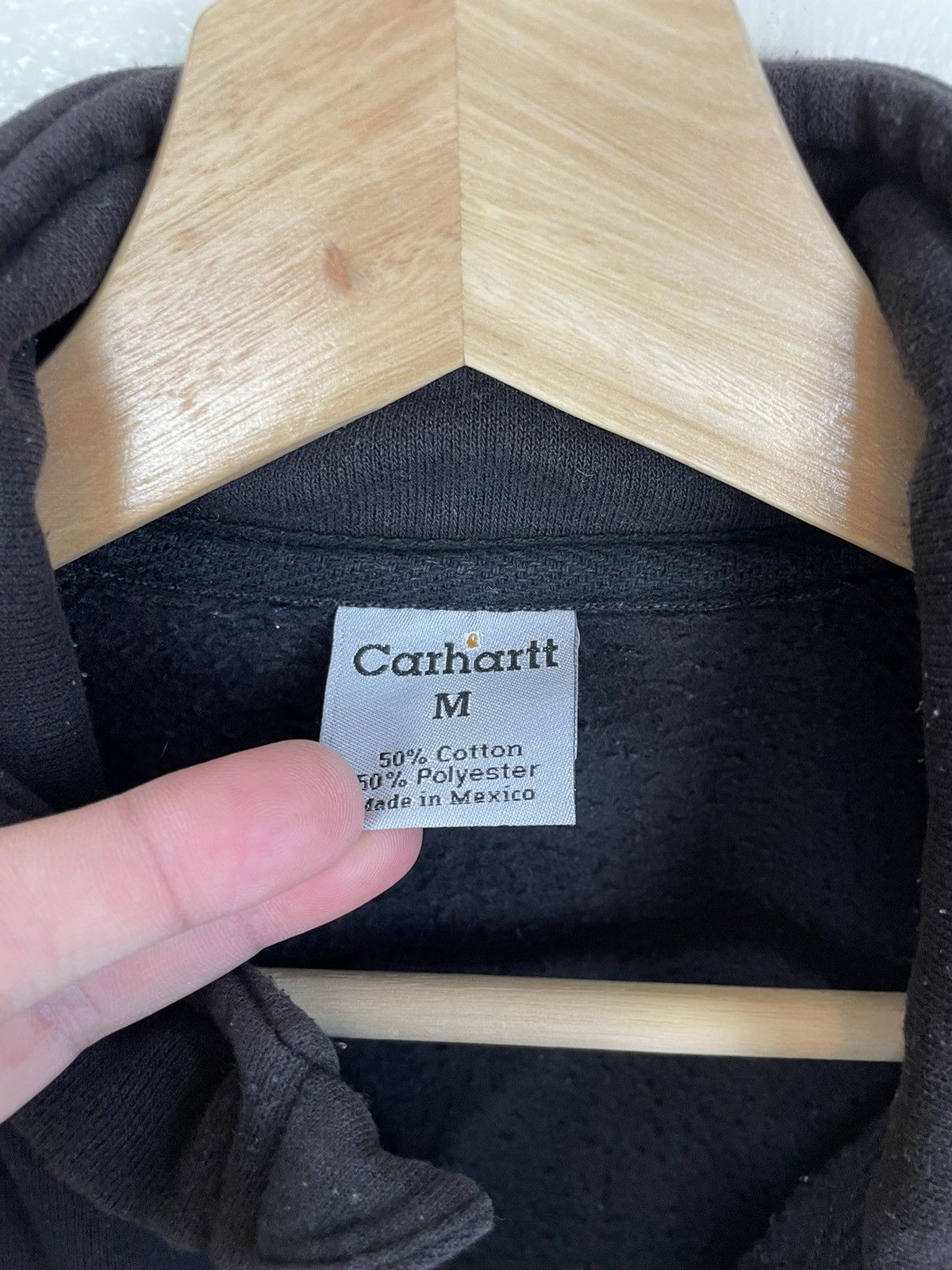 Carhartt × Vintage Vintage Carhartt Sweater Zip Jacket Sweater Black Medium Size US M / EU 48-50 / 2 - 10 Thumbnail