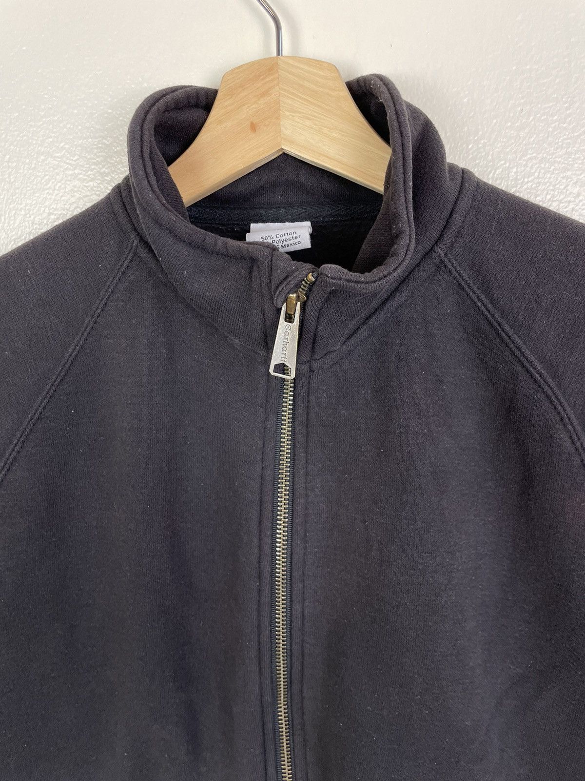Carhartt × Vintage Vintage Carhartt Sweater Zip Jacket Sweater Black Medium Size US M / EU 48-50 / 2 - 2 Thumbnail
