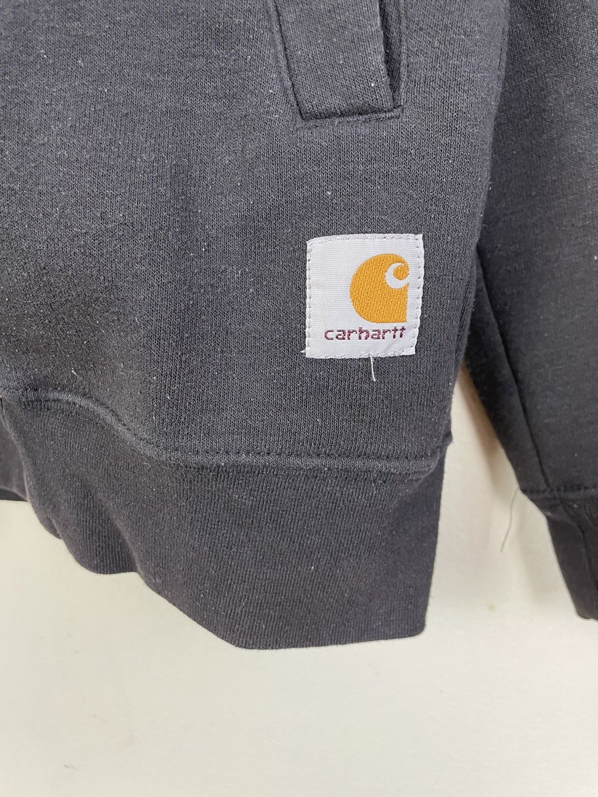 Carhartt × Vintage Vintage Carhartt Sweater Zip Jacket Sweater Black Medium Size US M / EU 48-50 / 2 - 7 Thumbnail