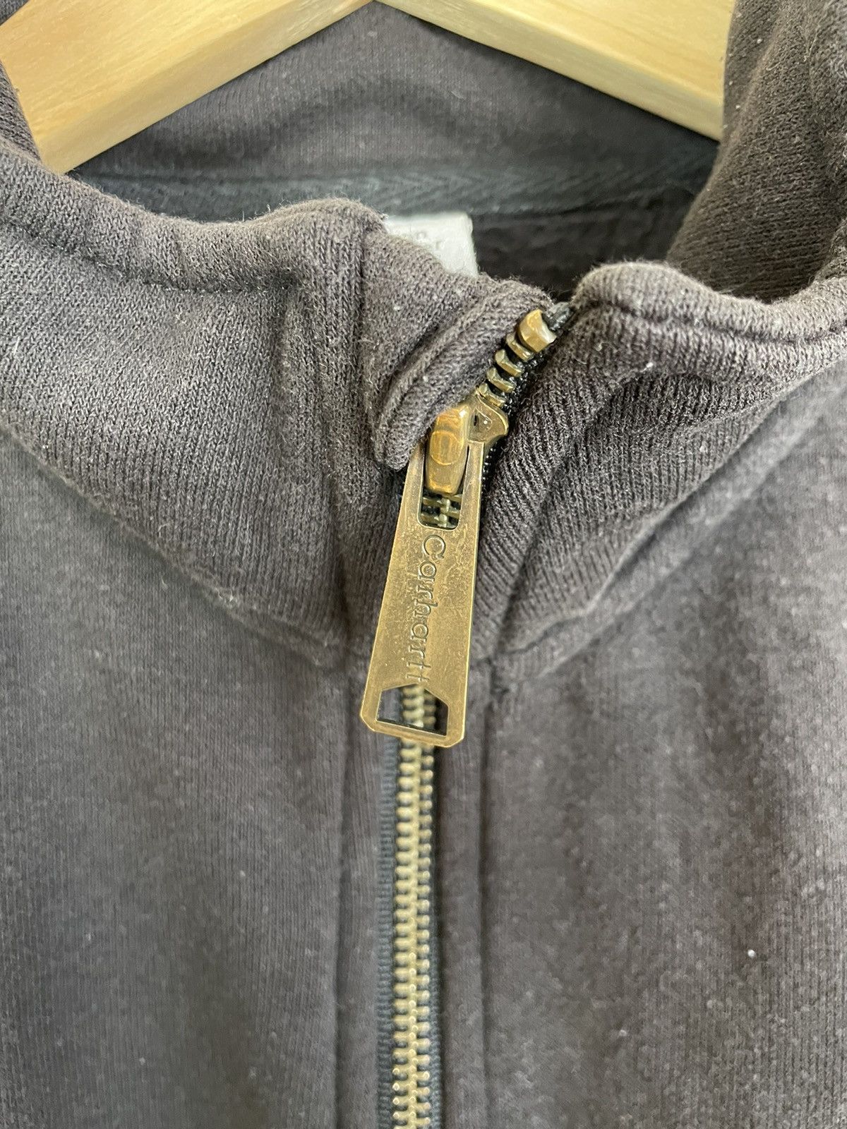 Carhartt × Vintage Vintage Carhartt Sweater Zip Jacket Sweater Black Medium Size US M / EU 48-50 / 2 - 9 Thumbnail
