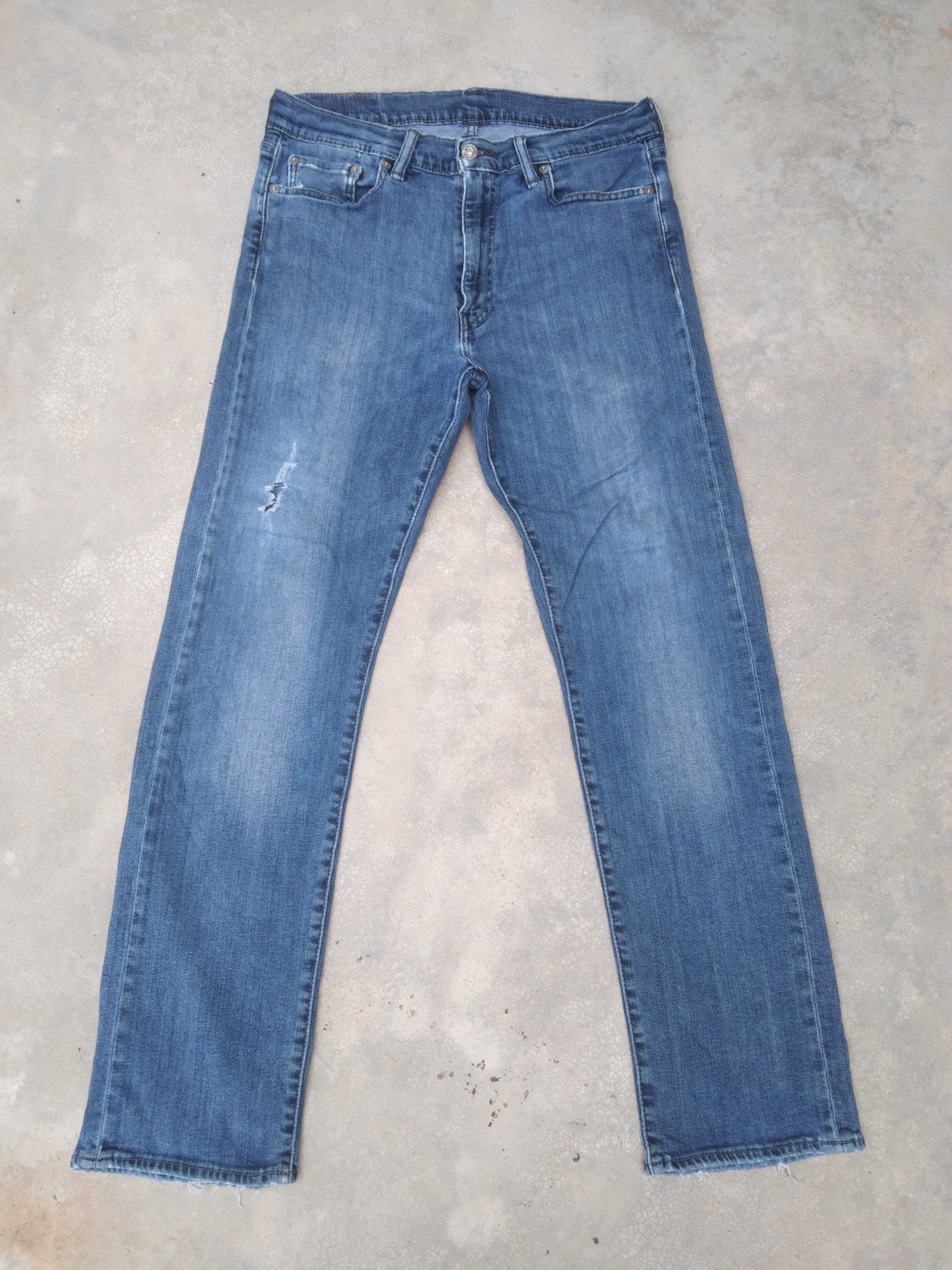 Vintage Vintage Levi's Jeans 513 Washed Blue Denim 31x29 | Grailed