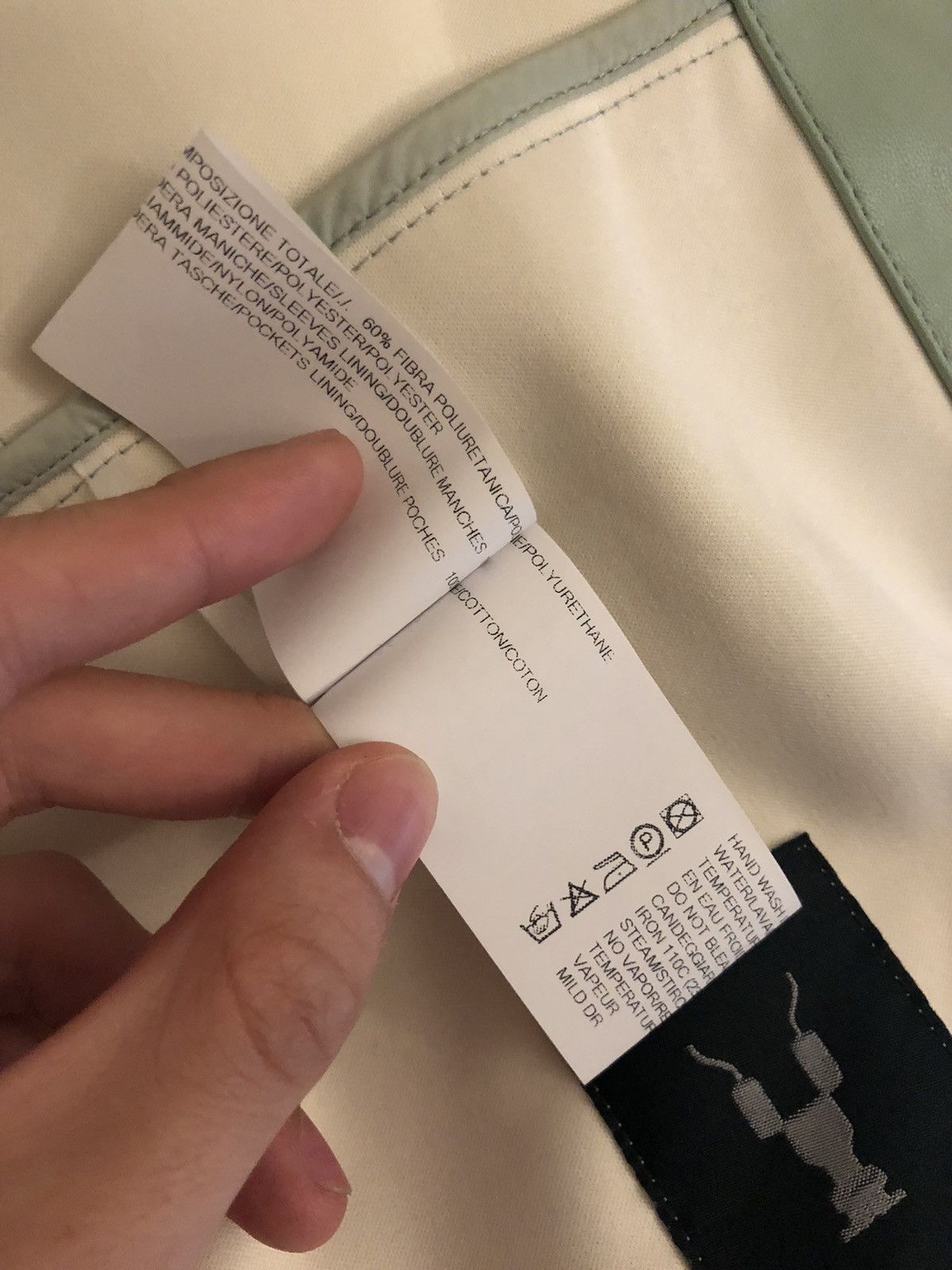 Rick Owens Rick Owens Mint Bacteria Faux Leather Worker Jacket Size US S / EU 44-46 / 1 - 6 Thumbnail