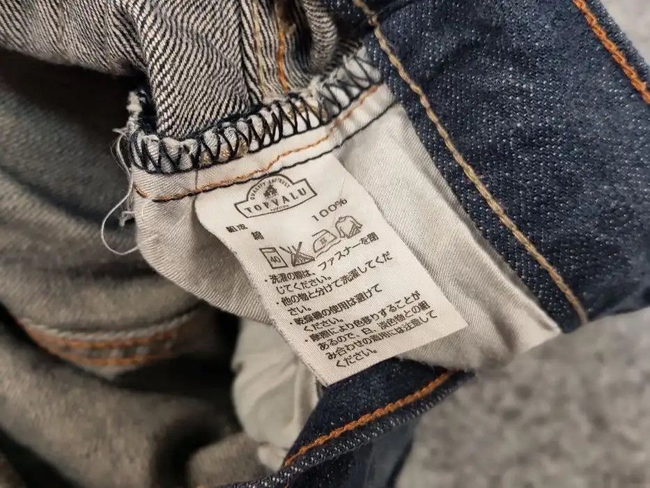 Japanese Brand Vintage 90's Topvalu Original Japanese Denim Blue Jeans Size US 32 / EU 48 - 9 Thumbnail