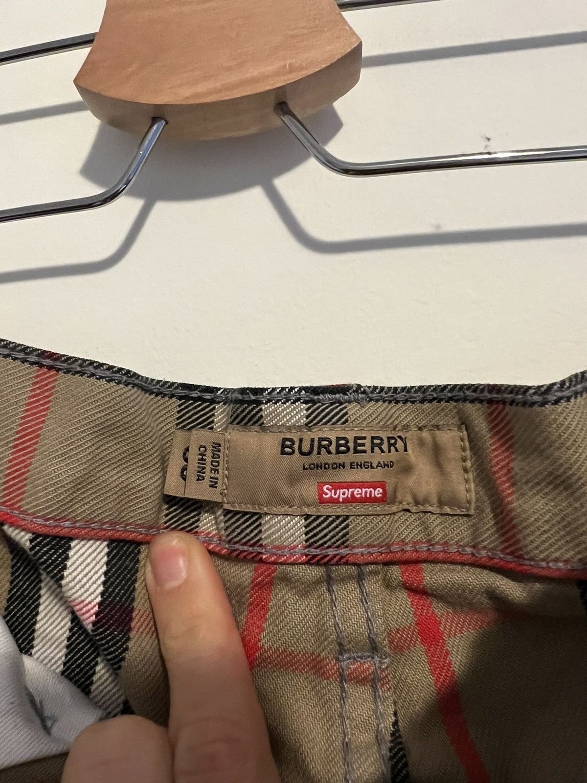 Burberry × Supreme Supreme Burberry Regular Jean Beige Size US 30 / EU 46 - 5 Thumbnail