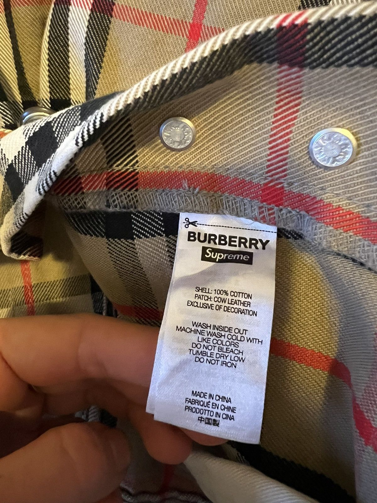 Burberry × Supreme Supreme Burberry Regular Jean Beige Size US 30 / EU 46 - 7 Thumbnail