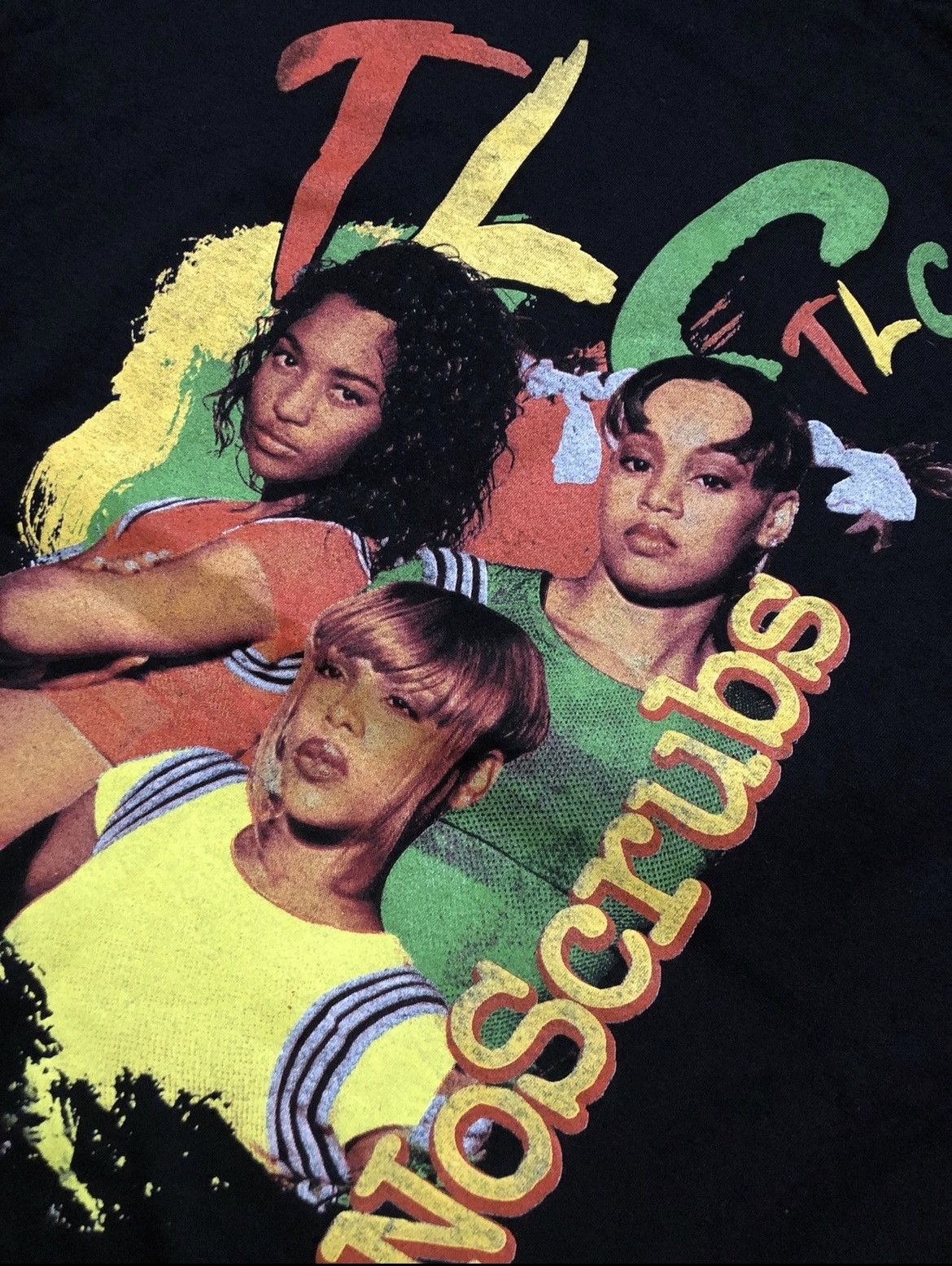 Band Tees TLC No Scrubs Black Tee Shirt Size XL Size US XL / EU 56 / 4 - 3 Thumbnail