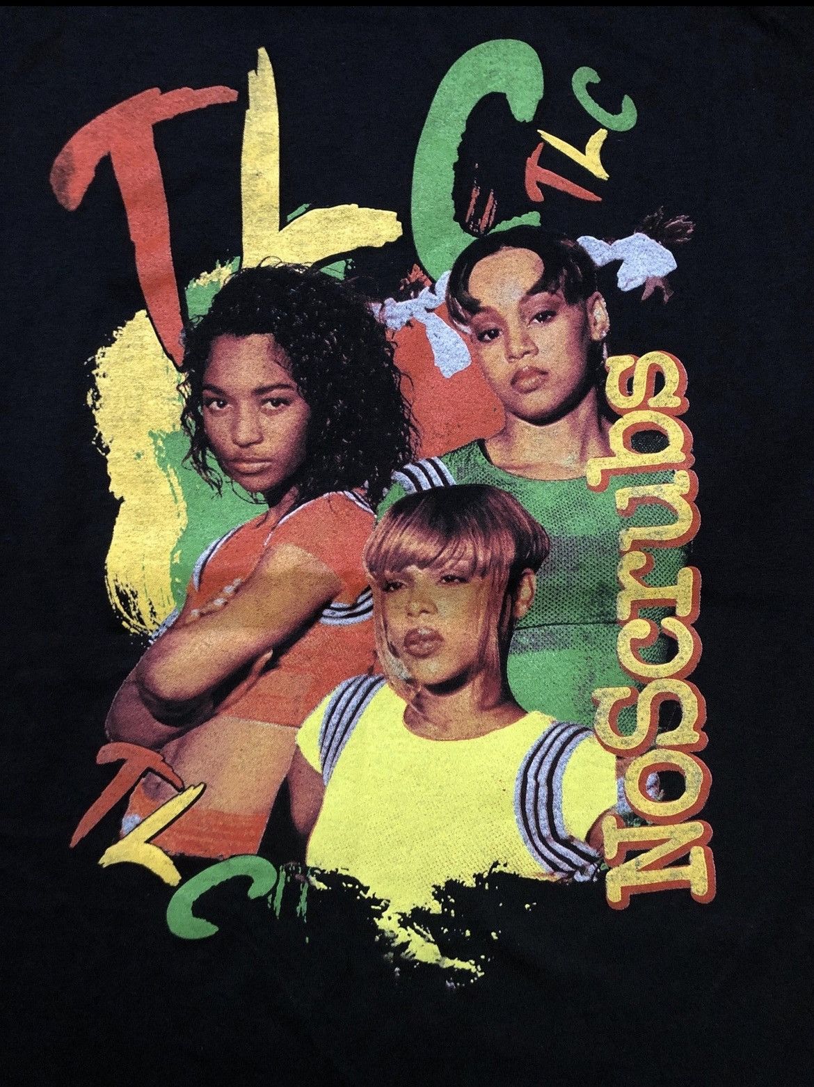 Band Tees TLC No Scrubs Black Tee Shirt Size XL Size US XL / EU 56 / 4 - 2 Thumbnail
