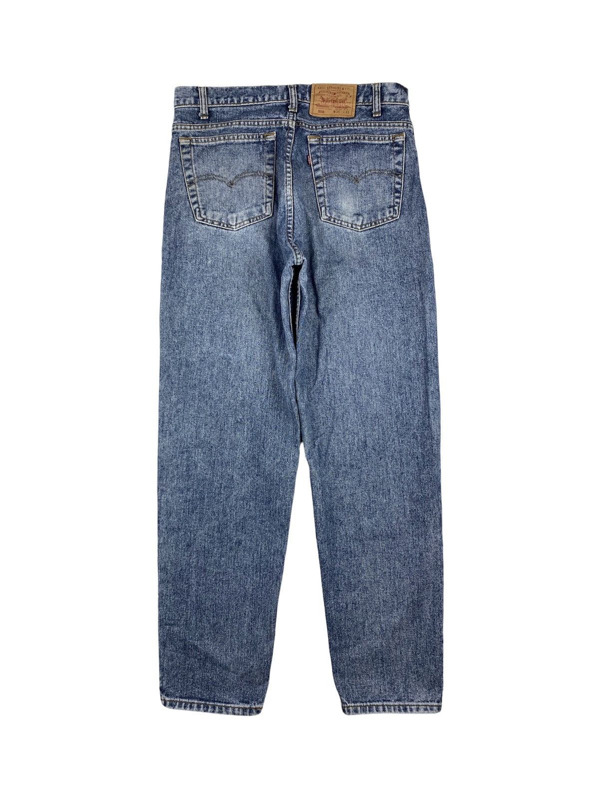 Levi's 90’s 🇺🇸 Vintage Levi’s 550 Light Wash Denim Pants 35x31 Size US 35 - 1 Thumbnail