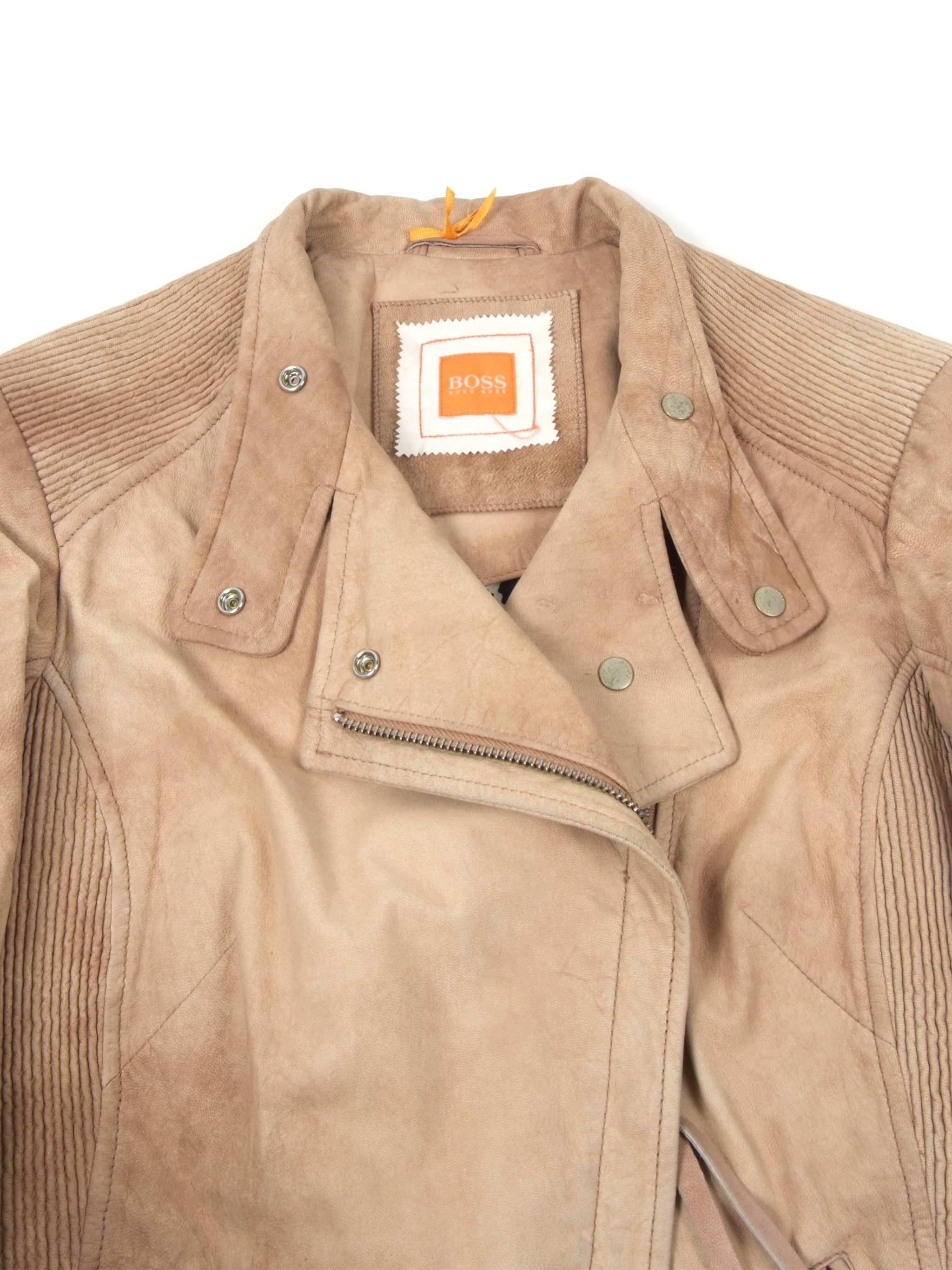 Hugo Boss HUGO BOSS Jumma Leather Biker Jacket Size M / US 6-8 / IT 42-44 - 5 Thumbnail
