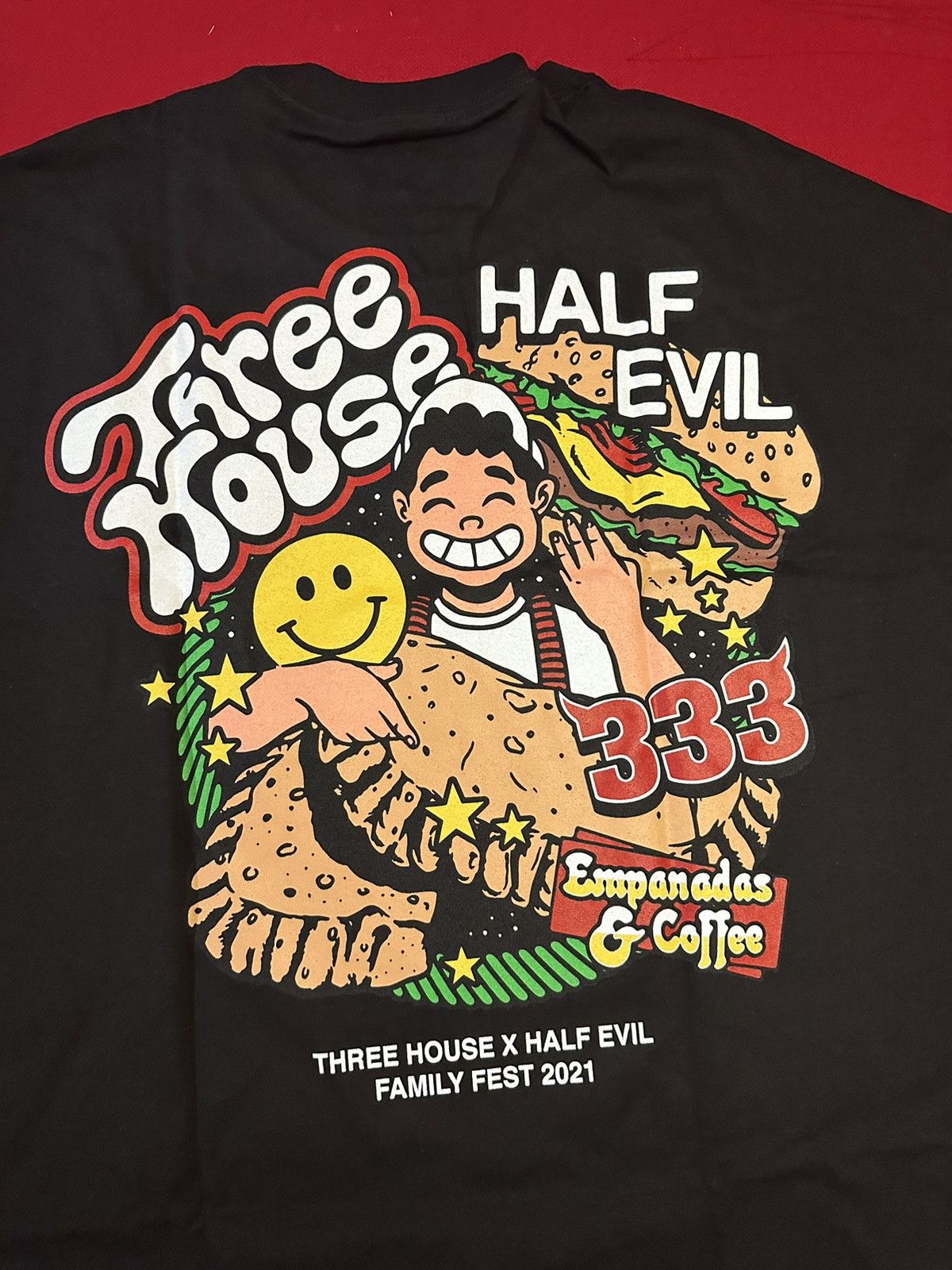 Half Evil Half Evil x Three House Tiny Logo Tee Size US XXL / EU 58 / 5 - 2 Thumbnail