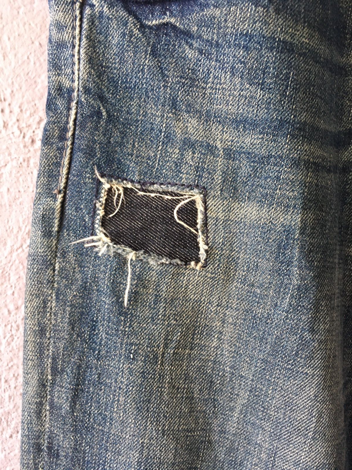 If Six Was Nine × Japanese Brand × Tornado Mart Flare Energie Kroll Denim Jeans Distressed Tornado Mart Size US 32 / EU 48 - 4 Thumbnail