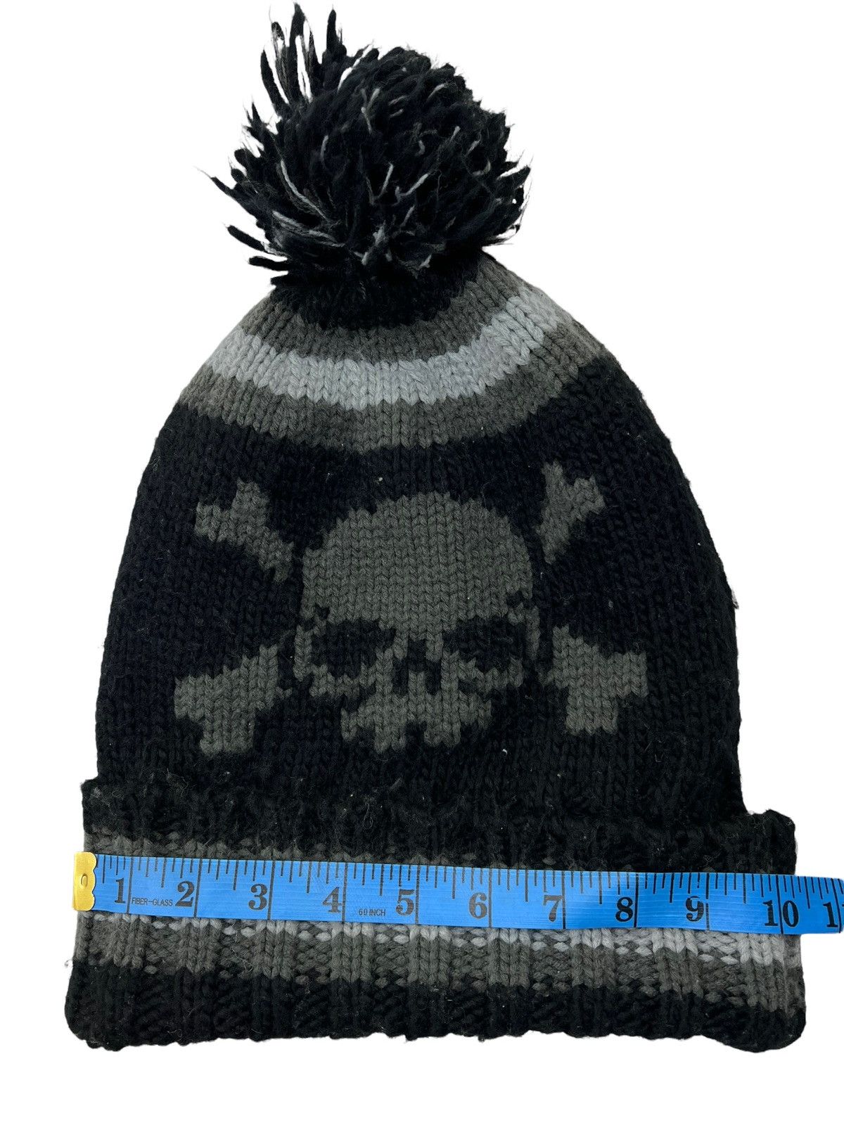 Japanese Brand Japanese Brand Skull Knitted Winter Hat Size ONE SIZE - 6 Thumbnail