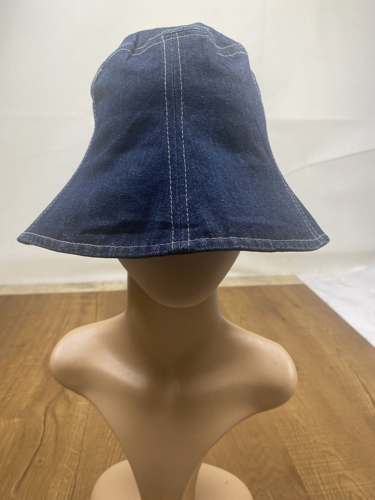 Vintage Vintage Blue Denim Bucket Hat Retro 90s Size ONE SIZE - 1 Thumbnail