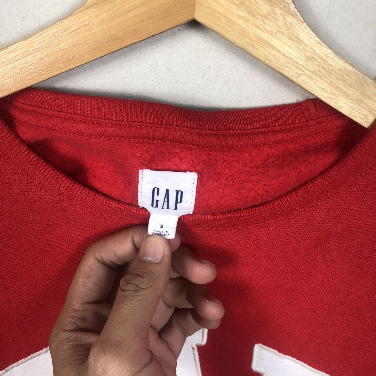 Gap × Vintage Y2k GAP Sportswear Red Sweatshirt Big Logo Size US S / EU 44-46 / 1 - 6 Thumbnail