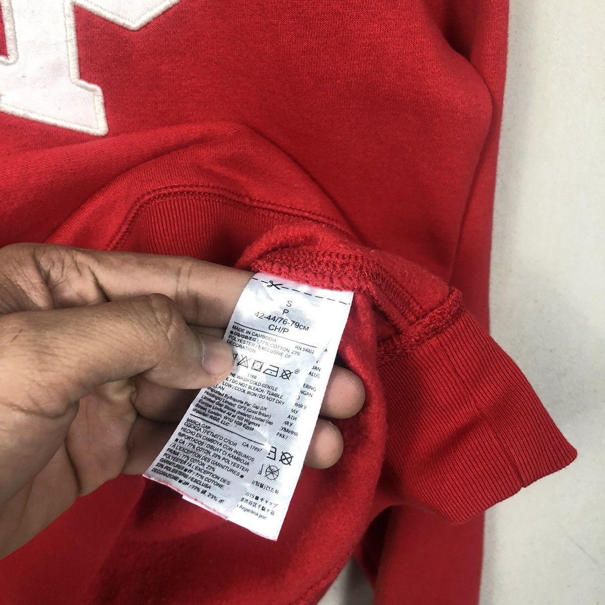 Gap × Vintage Y2k GAP Sportswear Red Sweatshirt Big Logo Size US S / EU 44-46 / 1 - 7 Thumbnail