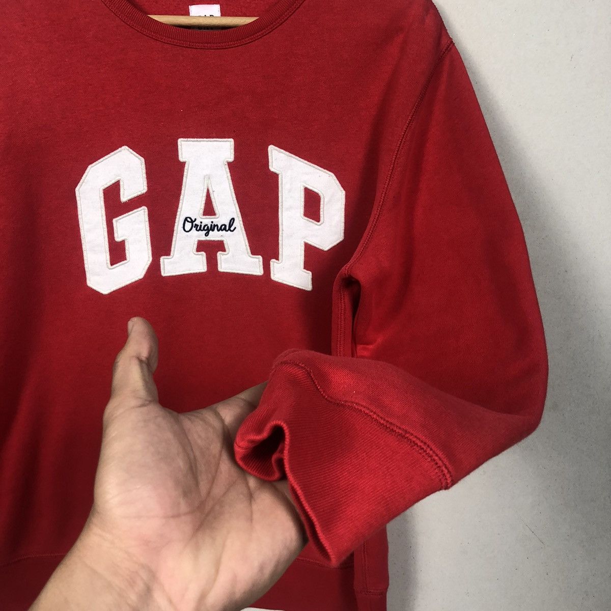 Gap × Vintage Y2k GAP Sportswear Red Sweatshirt Big Logo Size US S / EU 44-46 / 1 - 4 Thumbnail