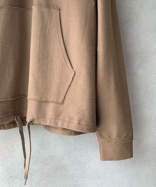 Number (N)ine NUMBER (N)INE Half Zip Pullover Hoodie Beige Cotton 3 Size US L / EU 52-54 / 3 - 3 Thumbnail