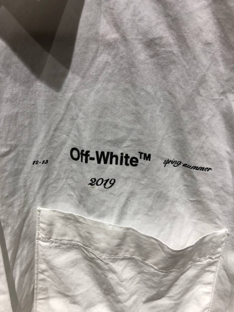 Off-White Off-White Asymmetric Poplin Arrows Mini Dress Size S / US 4 / IT 40 - 12 Thumbnail