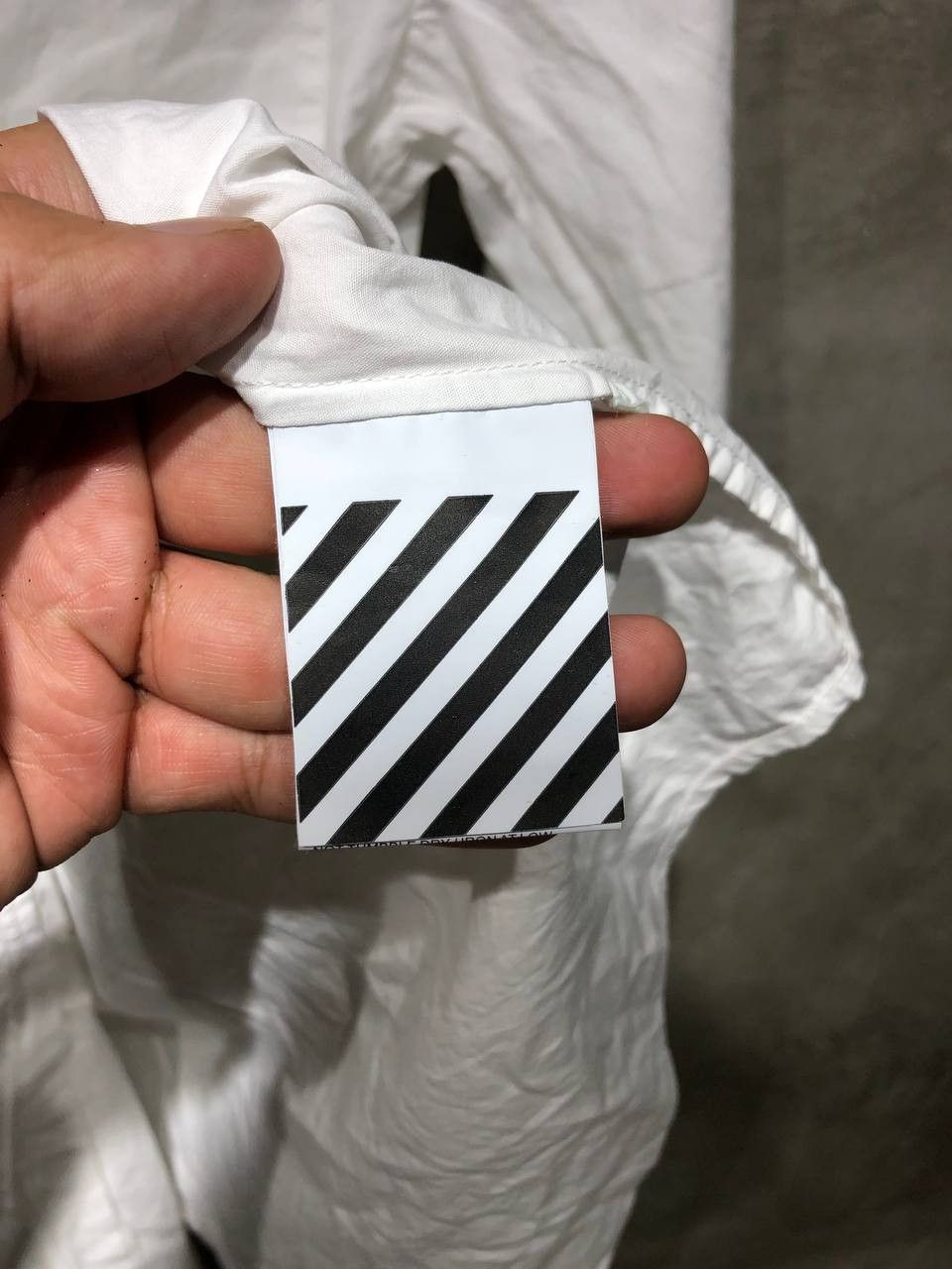 Off-White Off-White Asymmetric Poplin Arrows Mini Dress Size S / US 4 / IT 40 - 17 Thumbnail
