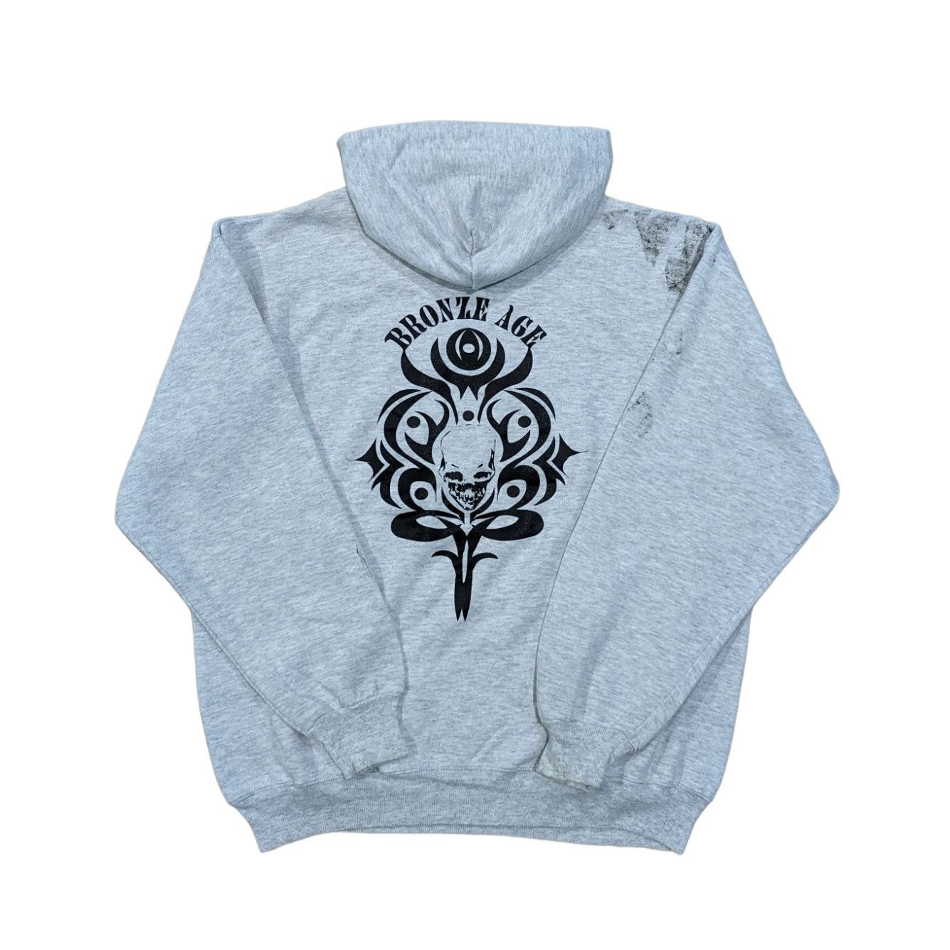 90's BRONZE AGE Skull hoodie Extra Large
