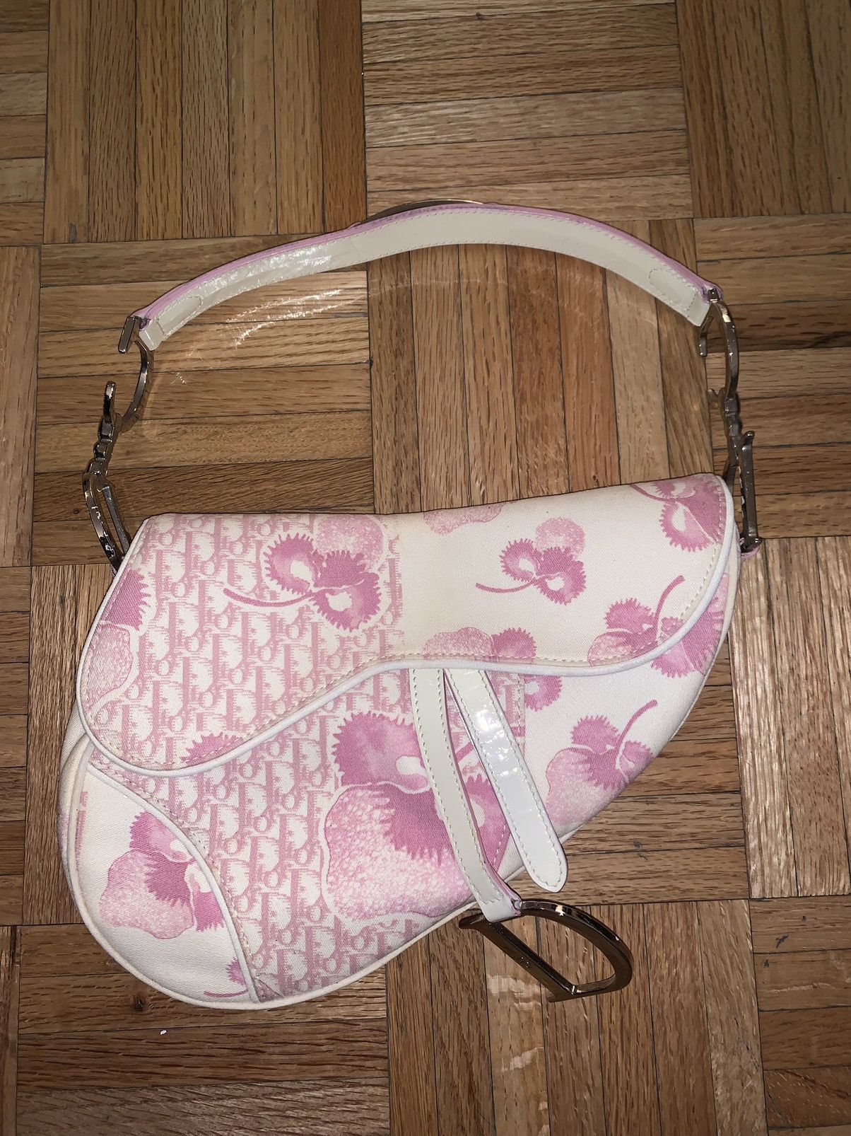 Dior Christian Dior Cherry Blossom Saddle bag Grailed