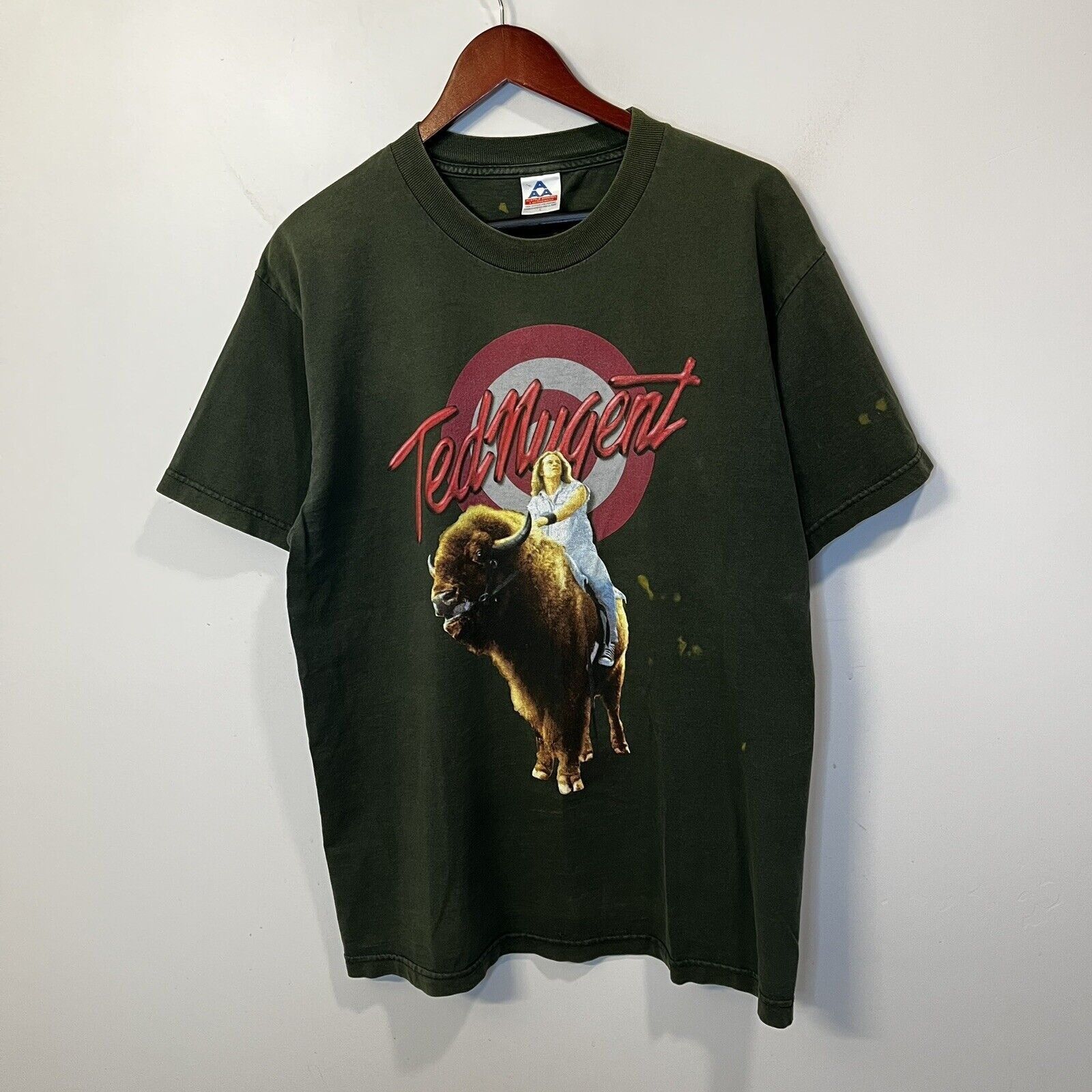 T-shirt Ted Nugent 'Gonzo' Noir - Manches Courtes, Coupe Regular, Toutes Tailles - Neuf Avec étiquettes