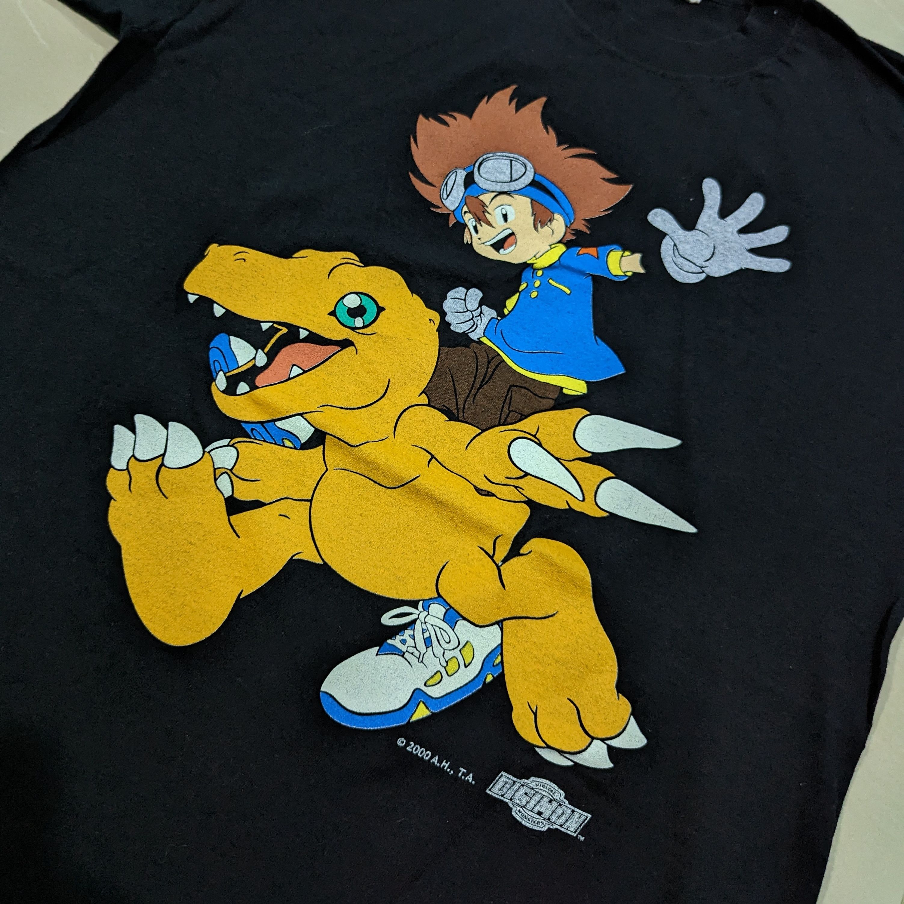 Anime VERY RARE VINTAGE DIGIMON TEE 00s/90s Size US M / EU 48-50 / 2 - 2 Thumbnail