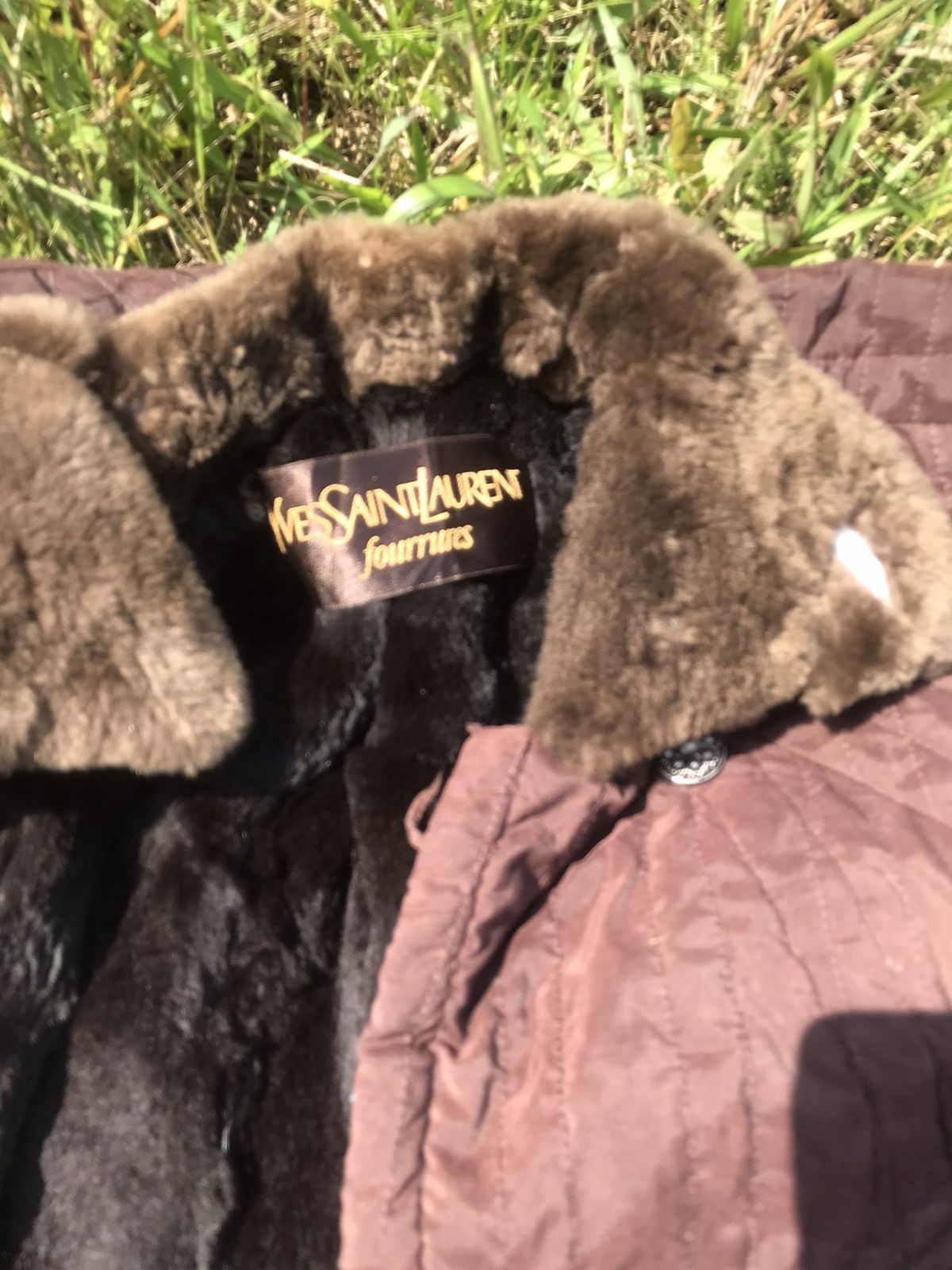 Leather × Yves Saint Laurent Jacket Yves Saint Laurent faurrures Size US L / EU 52-54 / 3 - 2 Thumbnail